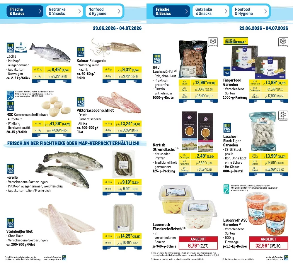Metro Prospekt Food-Nonfood Aktuell ab 27.07.2026 | Nächste Woche Online Blättern 4 METRO prospekt juni 29 juli 4 4