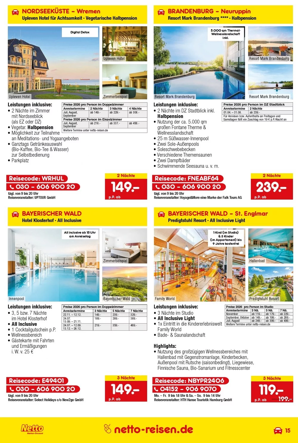 netto marken prospekt reisen prospekt juli 15