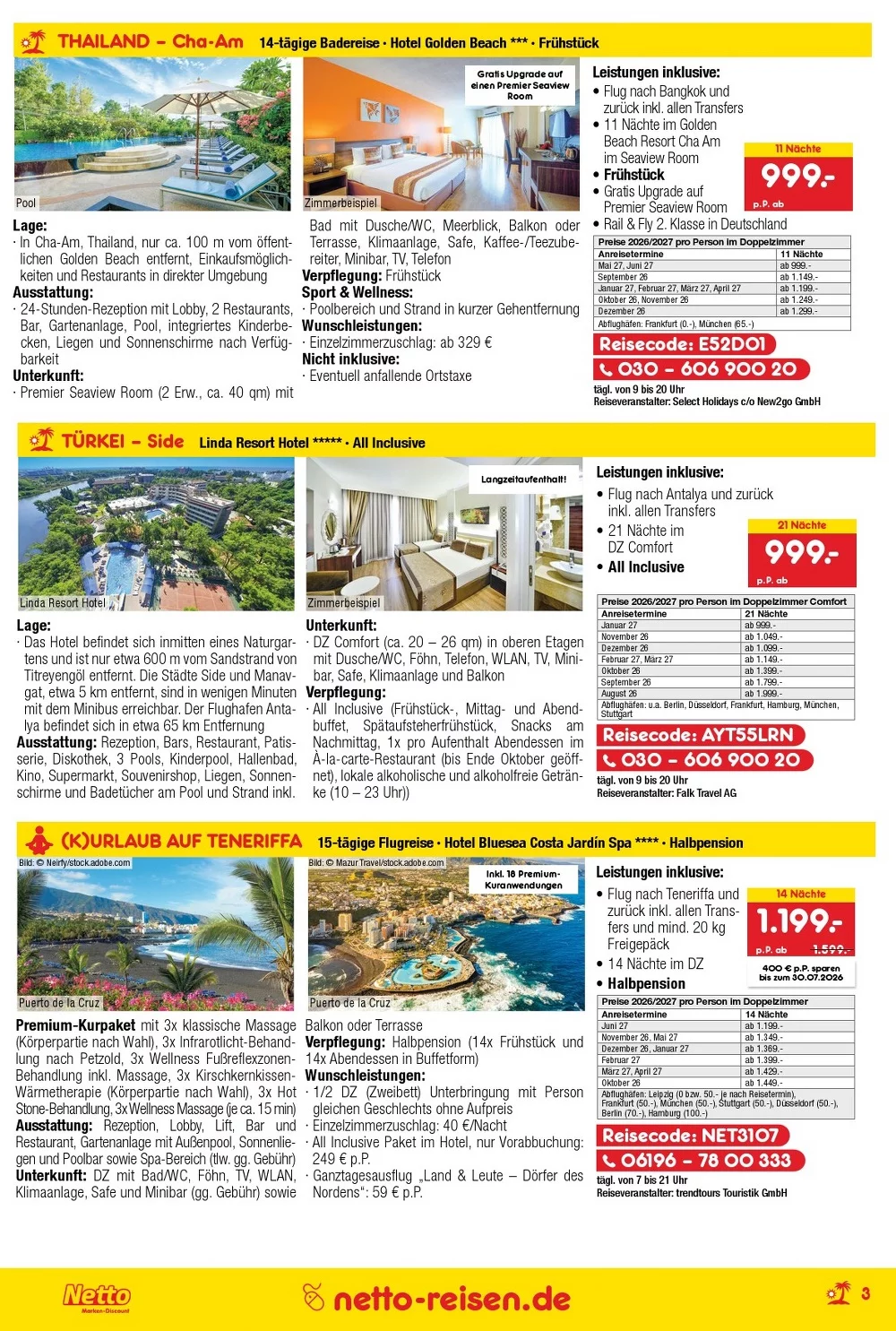 Netto Marken-Discount Reisen Prospekt Juli 2026 3 netto marken prospekt reisen prospekt juli 3