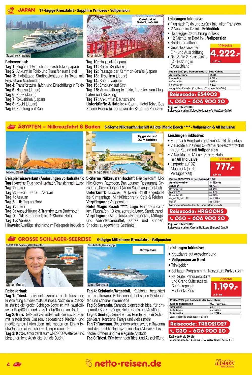 Netto Marken-Discount Reisen Prospekt Juli 2026 4 netto marken prospekt reisen prospekt juli 4