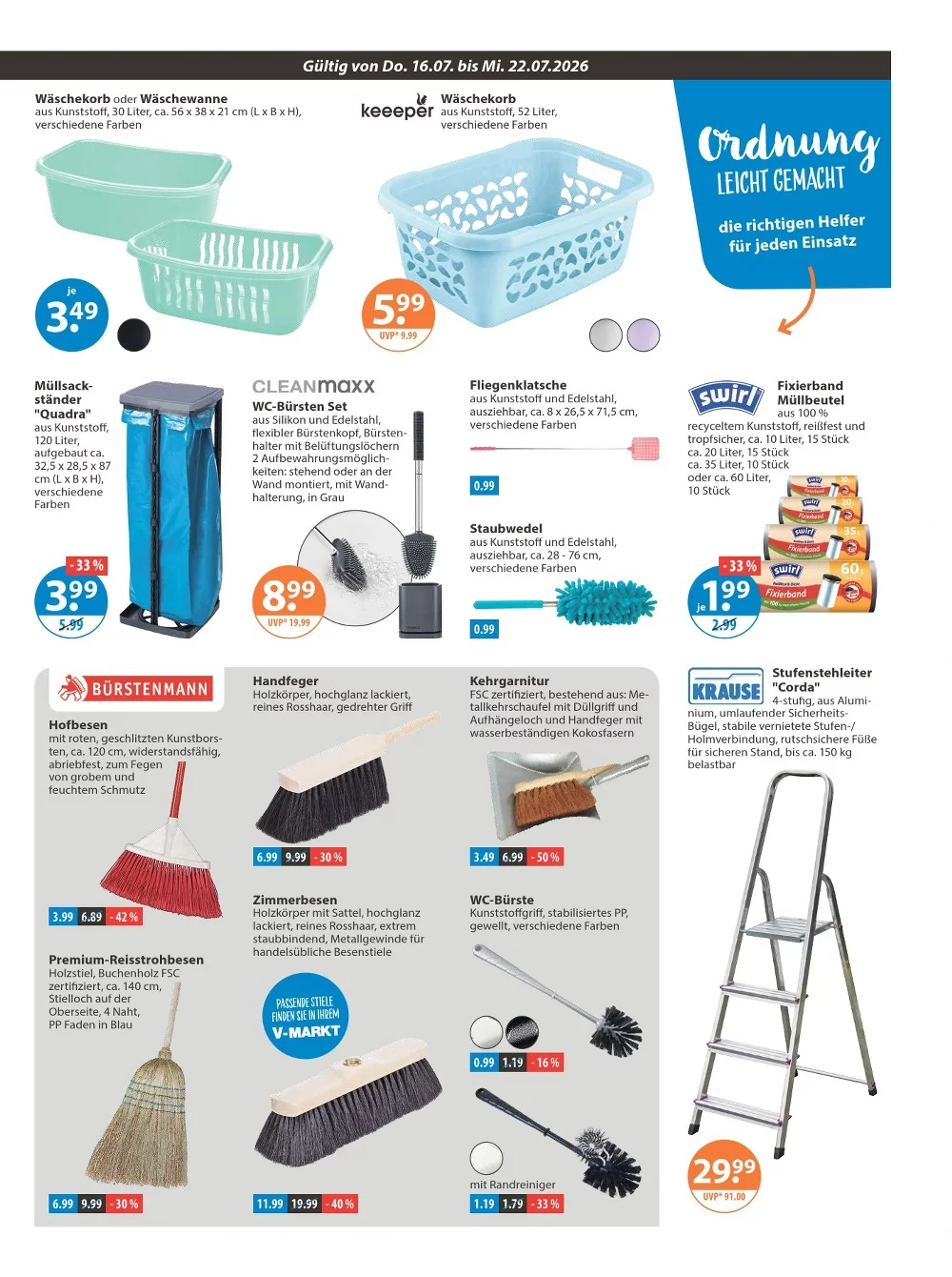 V-Markt Prospekt Aktuell ab 30.07.2026 | Nächste Woche Online Blättern 13 V Markt prospekt juli 16 22 13