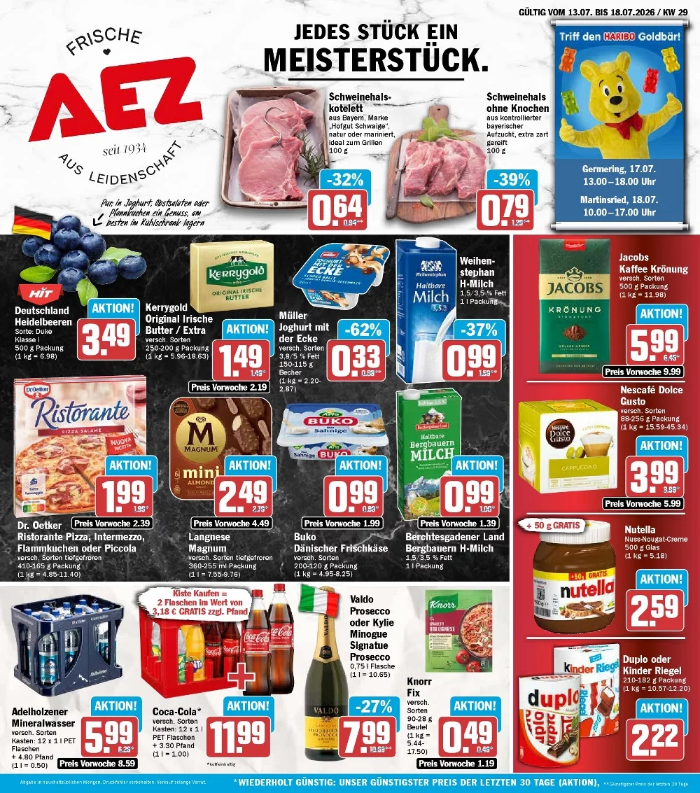 AEZ Prospekt Aktuell ab 27.07.2026 | Nächste Woche Online Blättern 1 aez prospekt kw-29