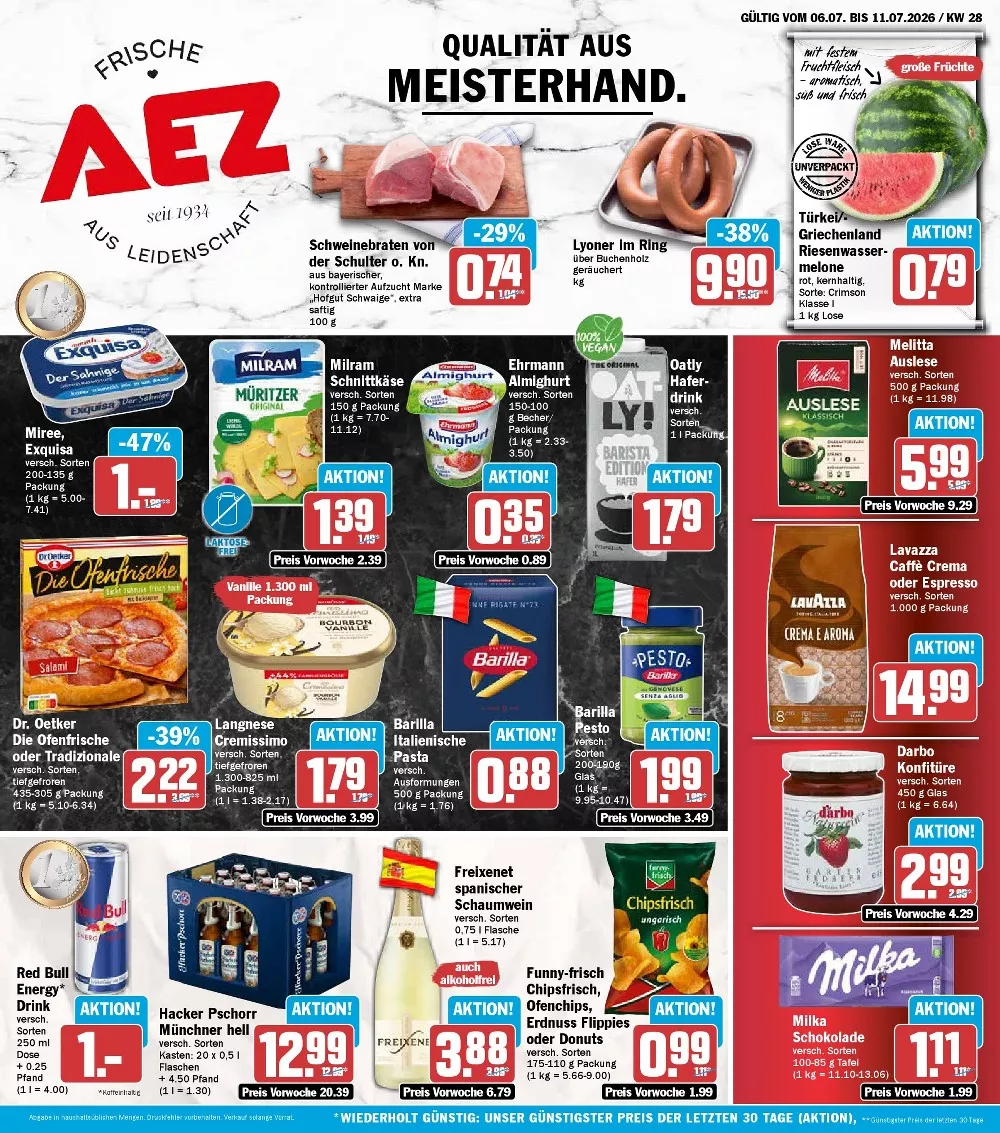 AEZ Prospekt Aktuell ab 20.07.2026 | Nächste Woche Online Blättern 1 aez prospekt kw-28 neu