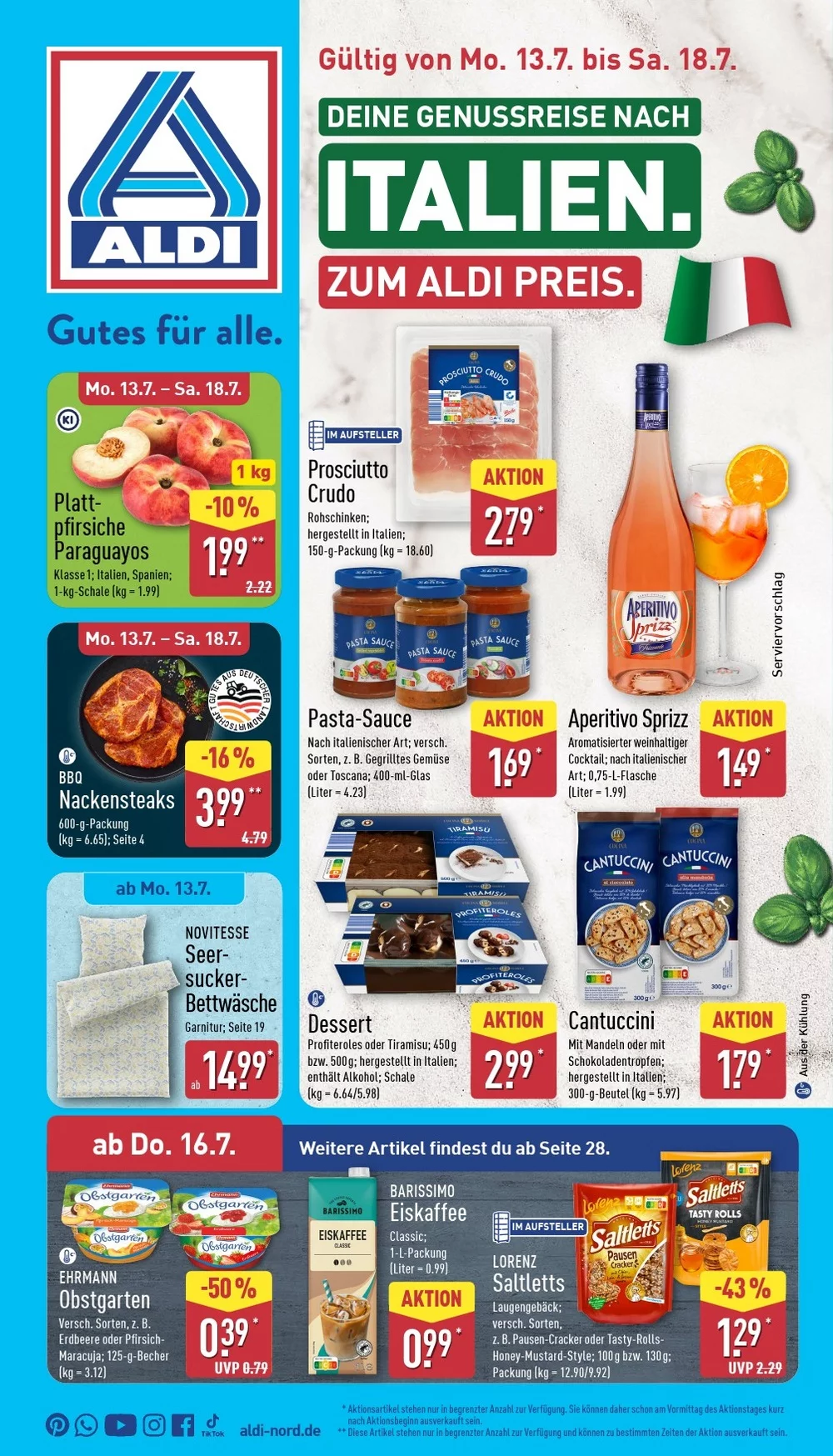 Aldi Nord Prospekt Aktuell ab 03.08.2026 | Nächste Woche Online Blättern 1 aldi nord prospekt kw-29