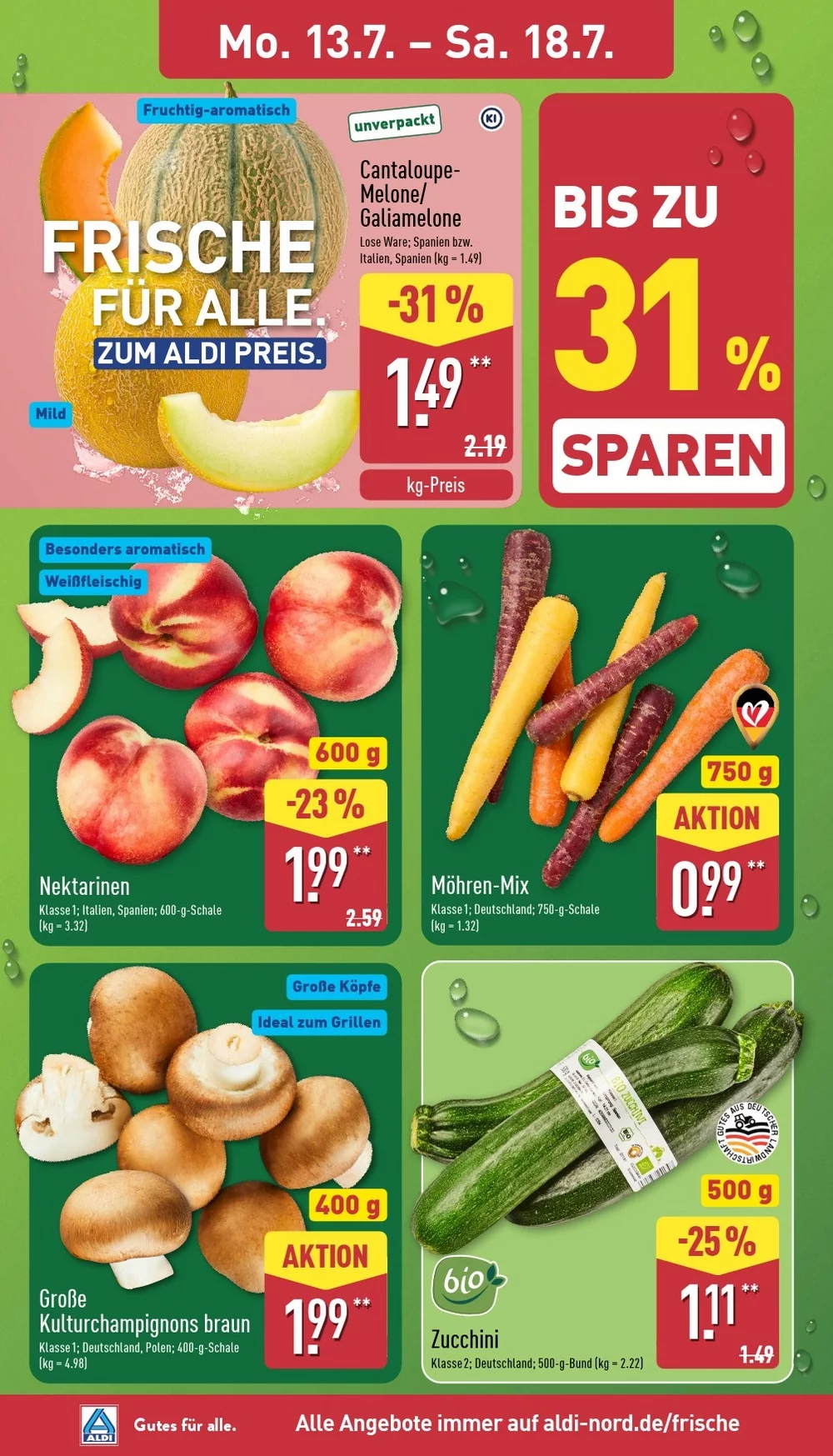 Aldi Nord Prospekt Aktuell ab 03.08.2026 | Nächste Woche Online Blättern 2 aldi nord prospekt juli 13 18 2