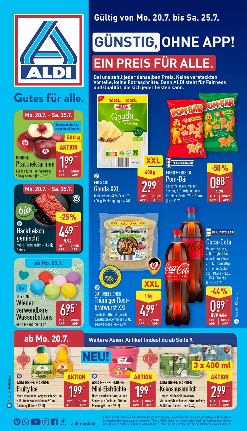 Aldi Nord Prospekt Aktuell ab 20.07.2026 | Nächste Woche Online Blättern 1 aldi nord prospekt kw-30