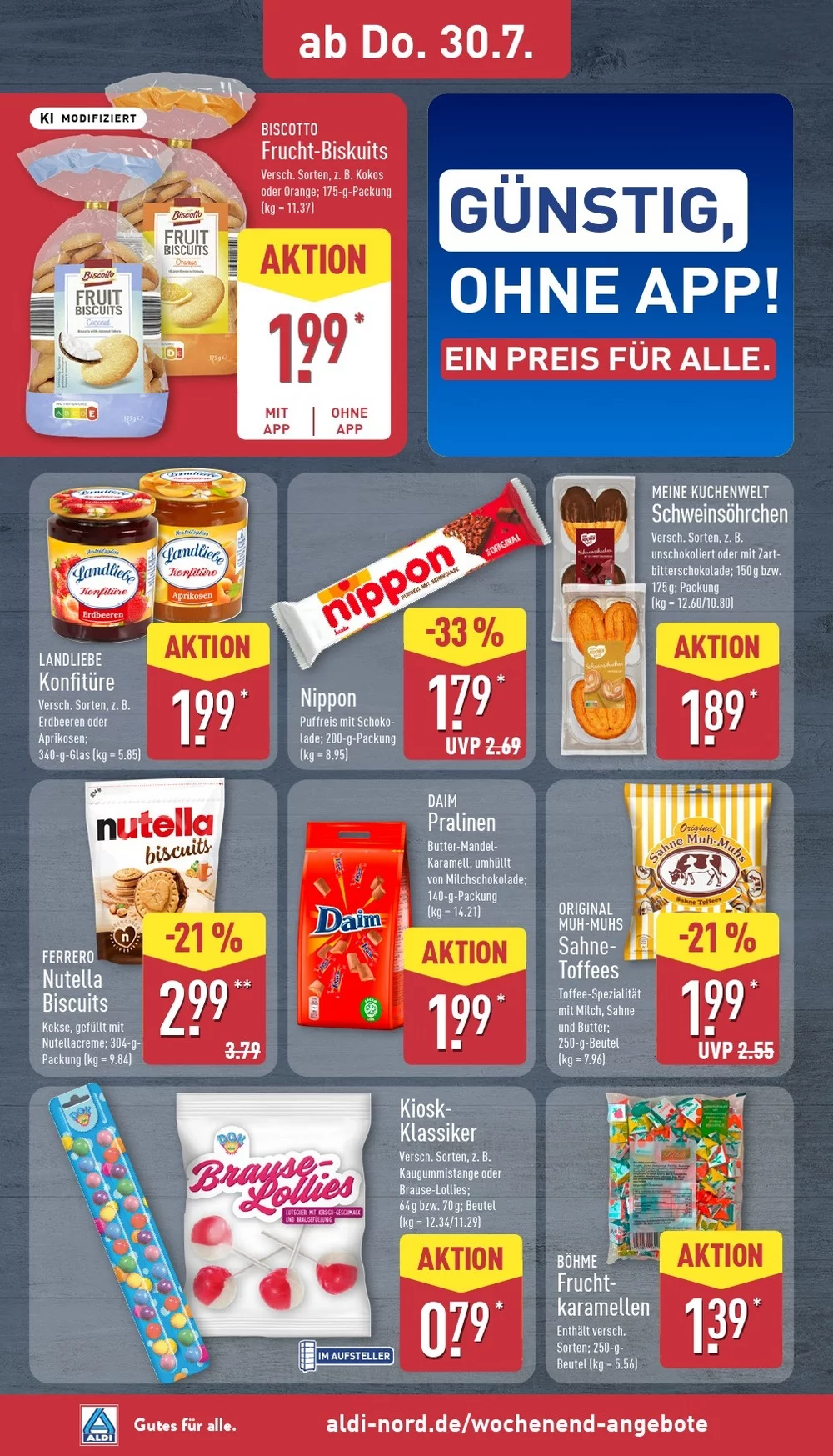 aldi nord prospekt juli 27 august 1 36