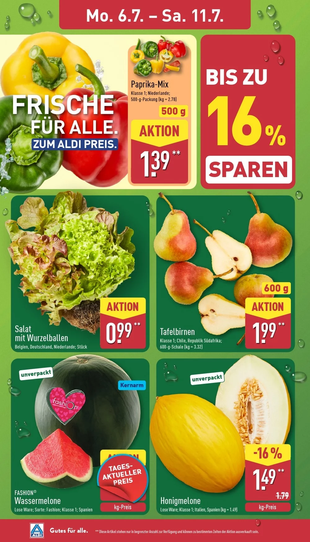 Aldi Nord Prospekt Aktuell ab 27.07.2026 | Nächste Woche Online Blättern 2 aldi nord prospekt juli 6 11 2