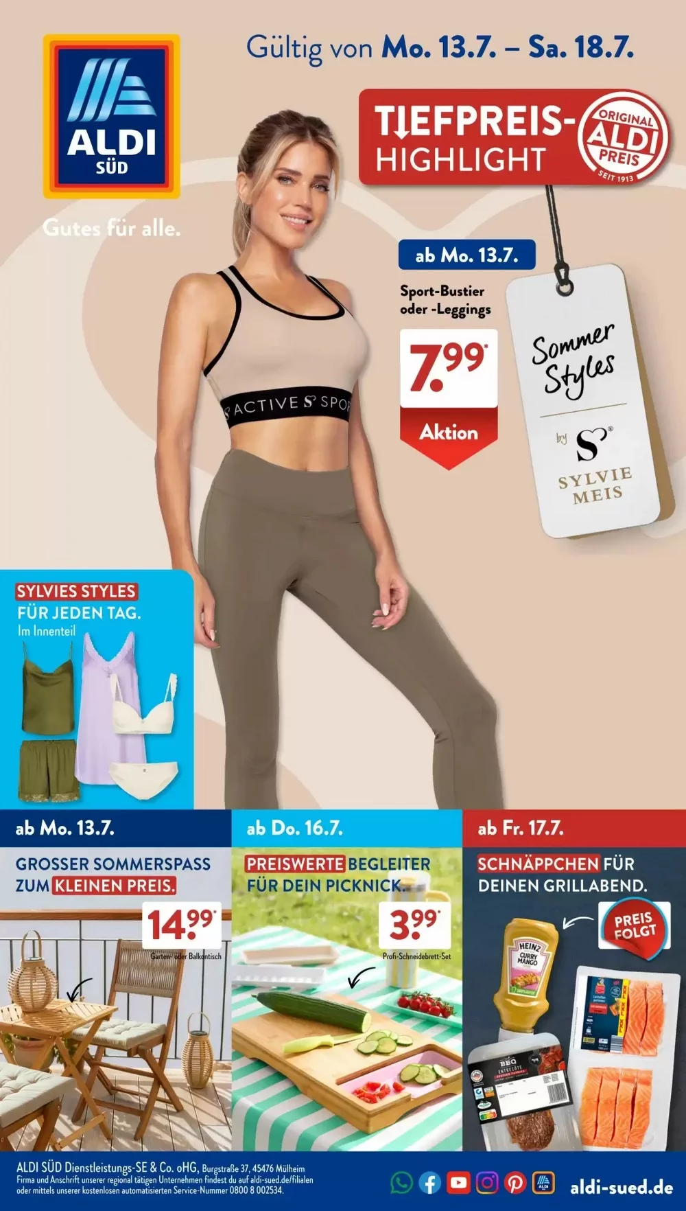 Aldi Süd Prospekt Aktuell ab 10.08.2026 | Nächste Woche Online Blättern 1 aldi süd prospekt kw-29