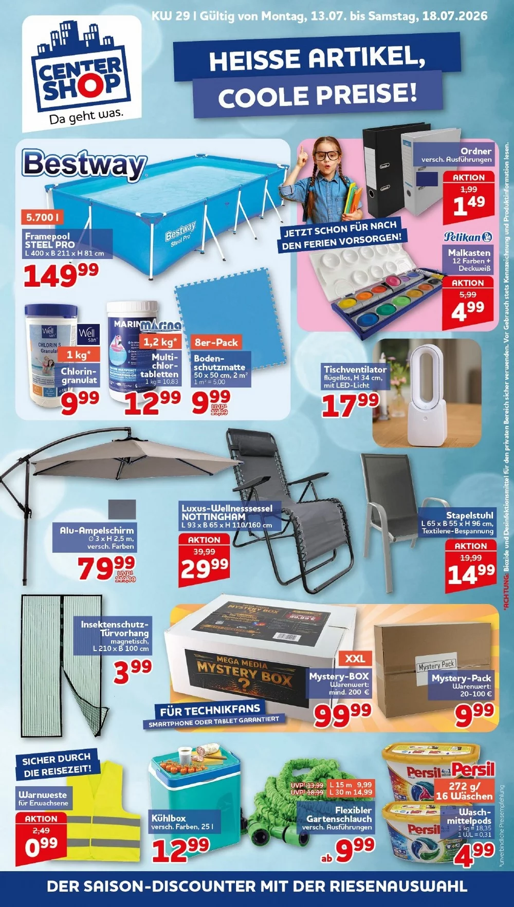 Centershop Prospekt Aktuell ab 27.07.2026 | Nächste Woche Online Blättern 1 center shop prospekt kw-29