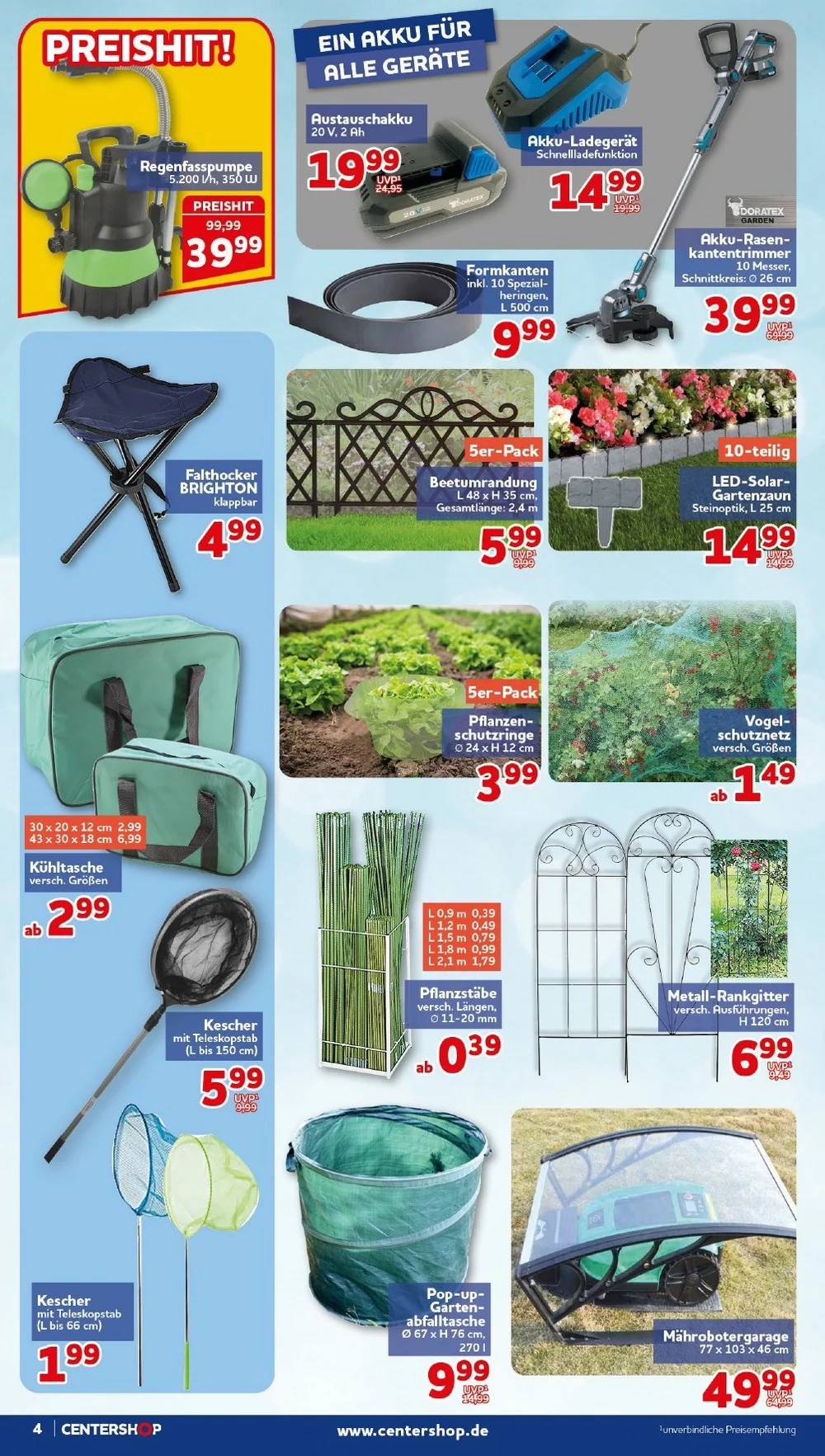 Centershop Prospekt Aktuell ab 27.07.2026 | Nächste Woche Online Blättern 4 center shop prospekt juli 13 18 4