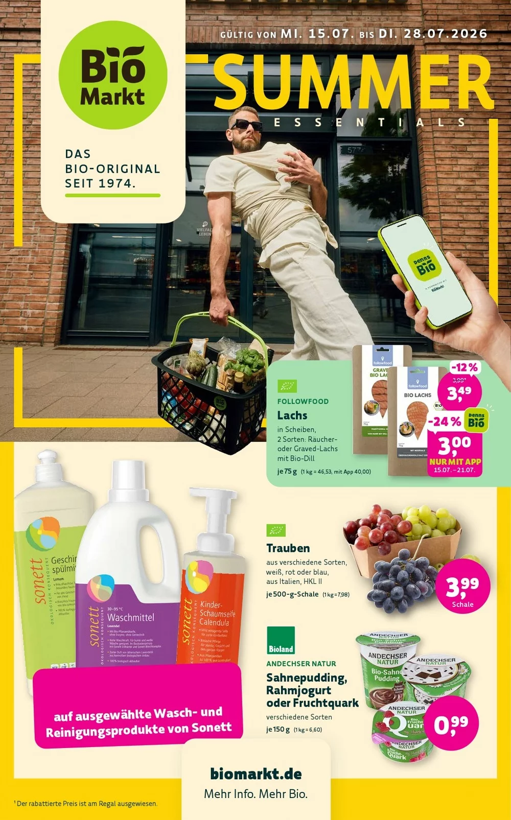 Denn's Biomarkt Prospekt Aktuell ab 29.07.2026 | Nächste Woche Online Blättern 1 denns markt prospekt kw-29-30