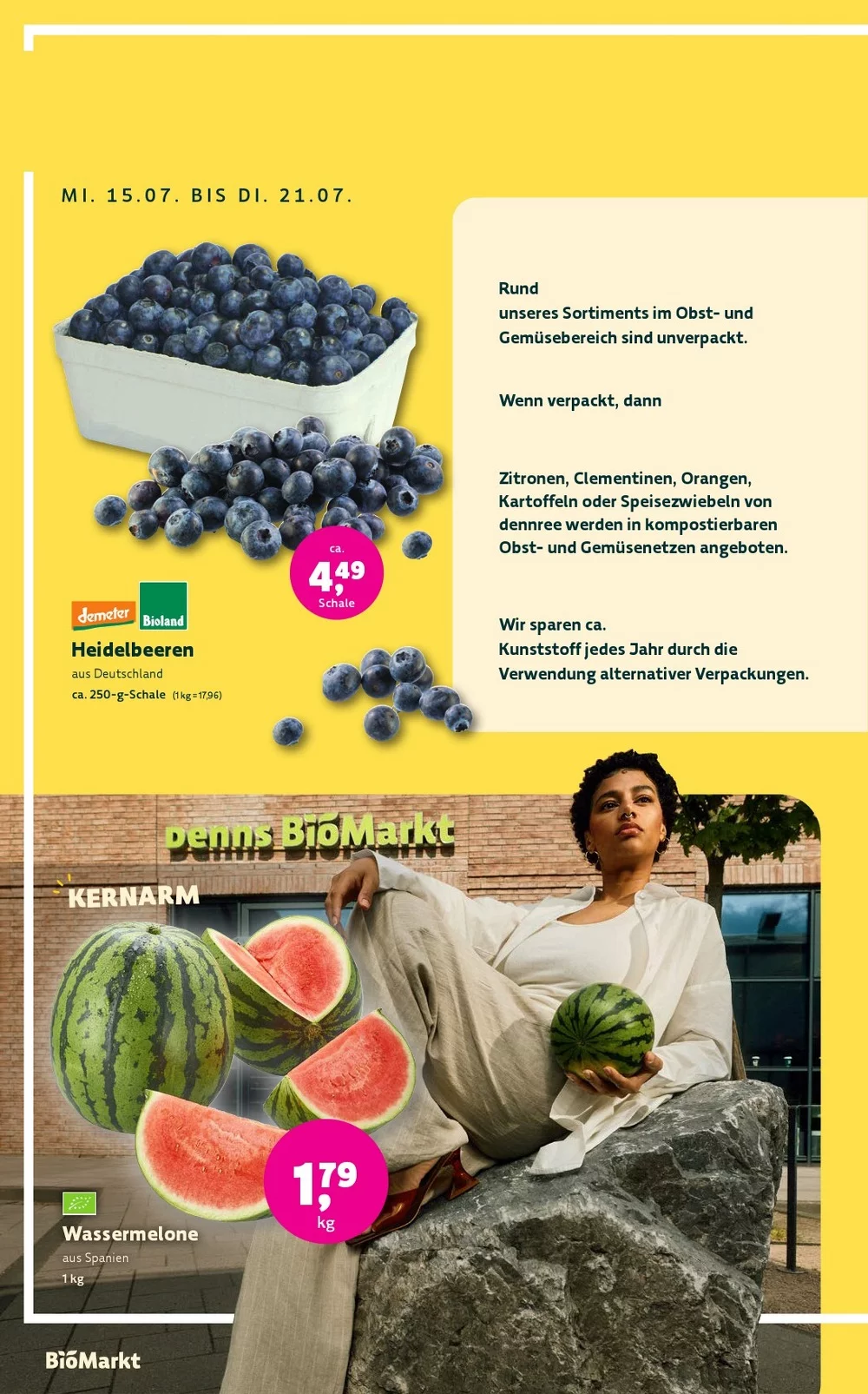 Denn's Biomarkt Prospekt Aktuell ab 29.07.2026 | Nächste Woche Online Blättern 2 denns markt prospekt juli 15 28 2