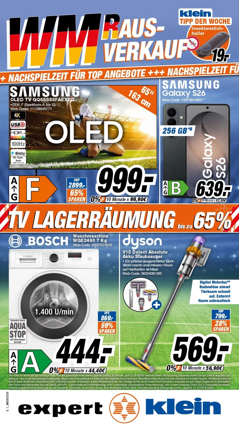 Expert Klein Prospekt Aktuell ab 25.07.2026 | Nächste Woche Online Blättern 1 expert klein prospekt kw-29