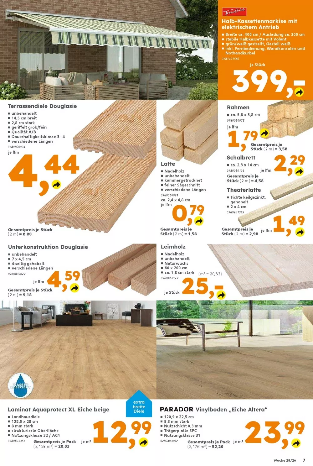 globus baumarkt prospekt kw 28 7