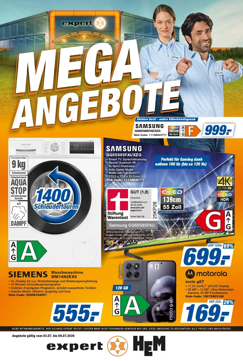 HEM Expert Prospekt Aktuell ab 17.07.2026 | Nächste Woche Online Blättern 1 hem expert prospekt kw-28