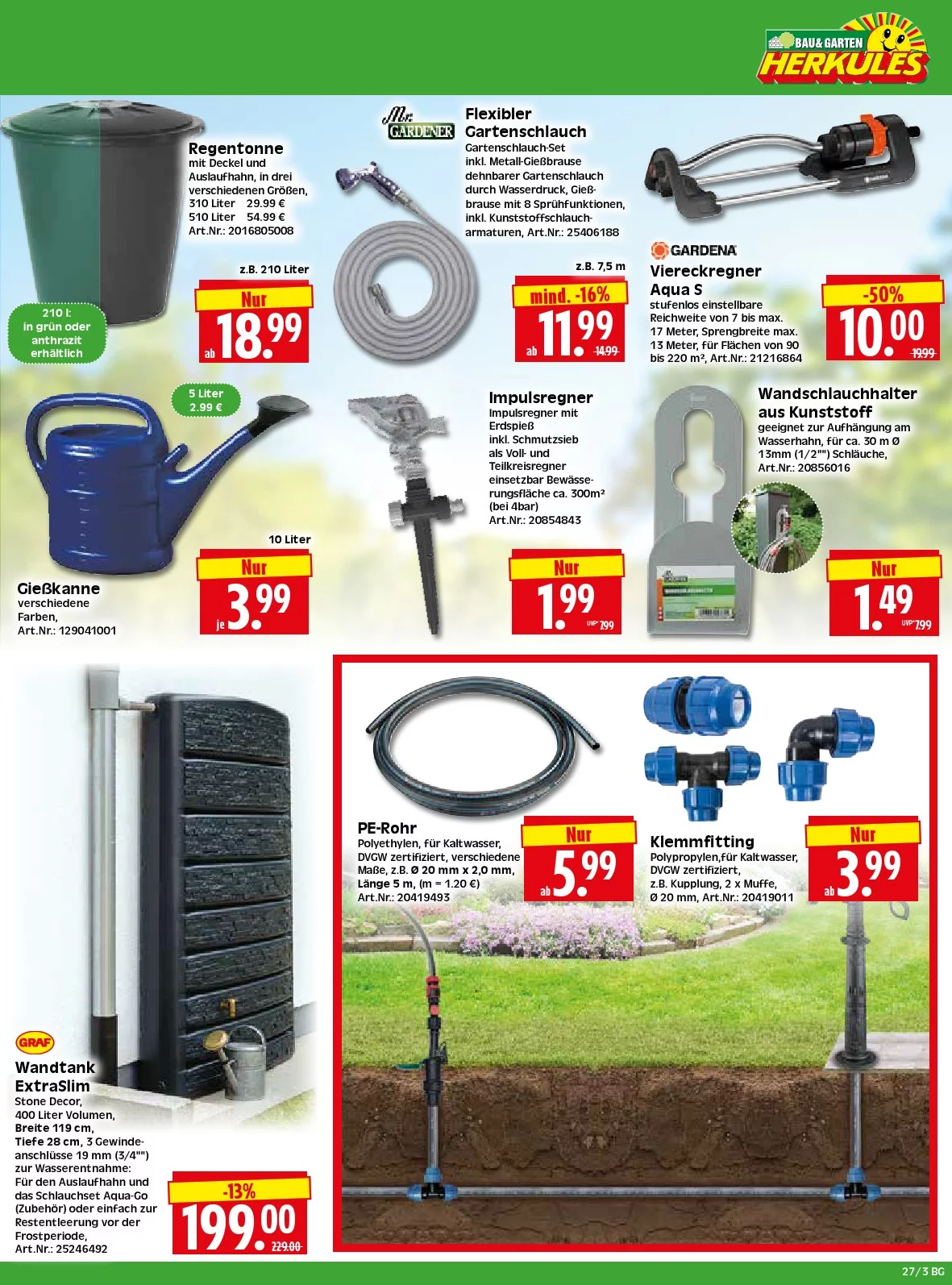 Herkules Baumarkt Prospekt Aktuell ab 27.07.2026 | Nächste Woche Online Blättern 3 herkules baumarkt juni 29 juli 4 3