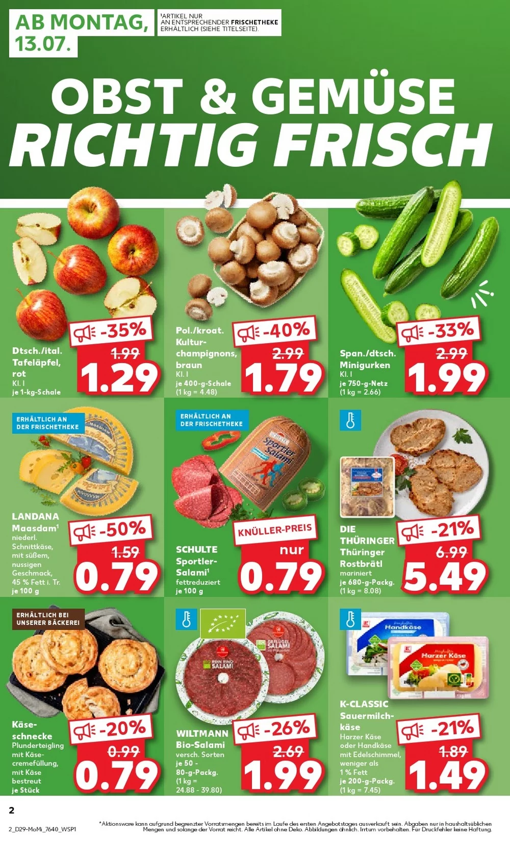 Kaufland Prospekt Wochenstart Aktuell ab 27.07.2026 | Nächste Woche Online Blättern 2 kaufland prospekt juli 13 18 2