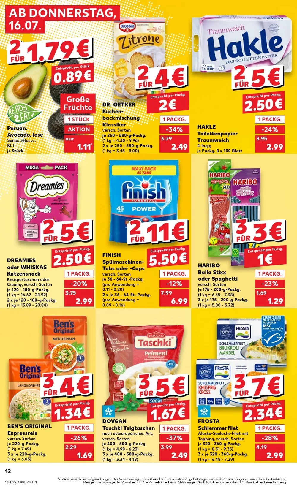 kaufland prospekt juli 16 22 12