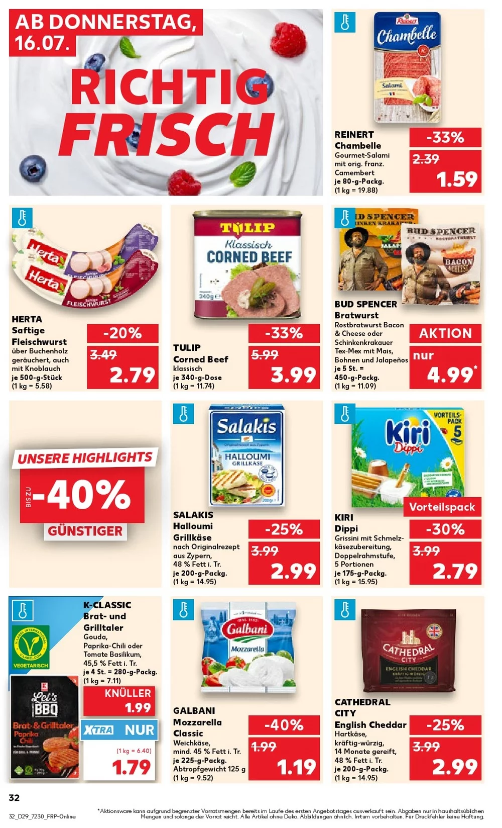 kaufland prospekt juli 16 22 32