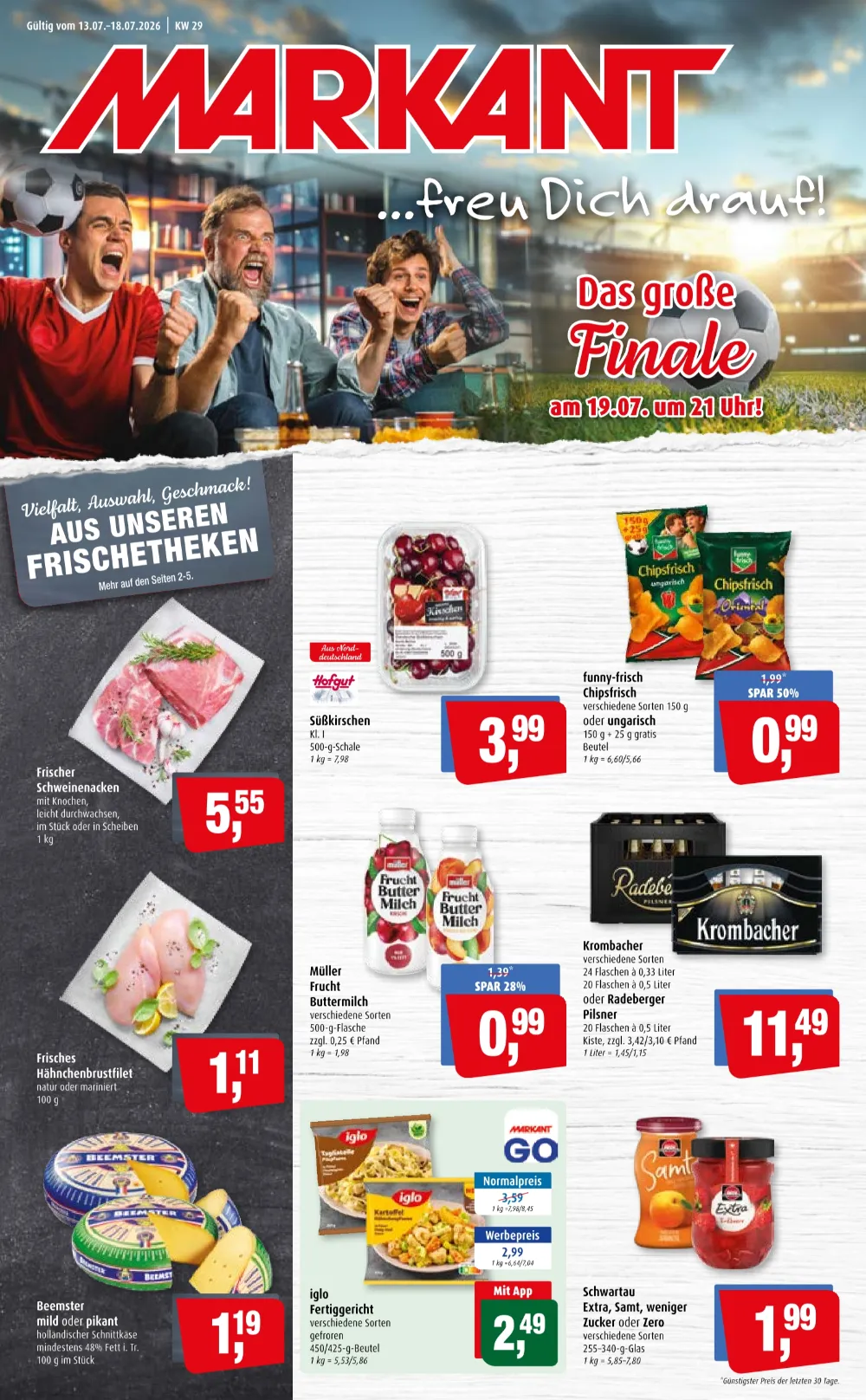 Markant Prospekt Aktuell ab 27.07.2026 | Nächste Woche Online Blättern 1 markant prospekt kw-30