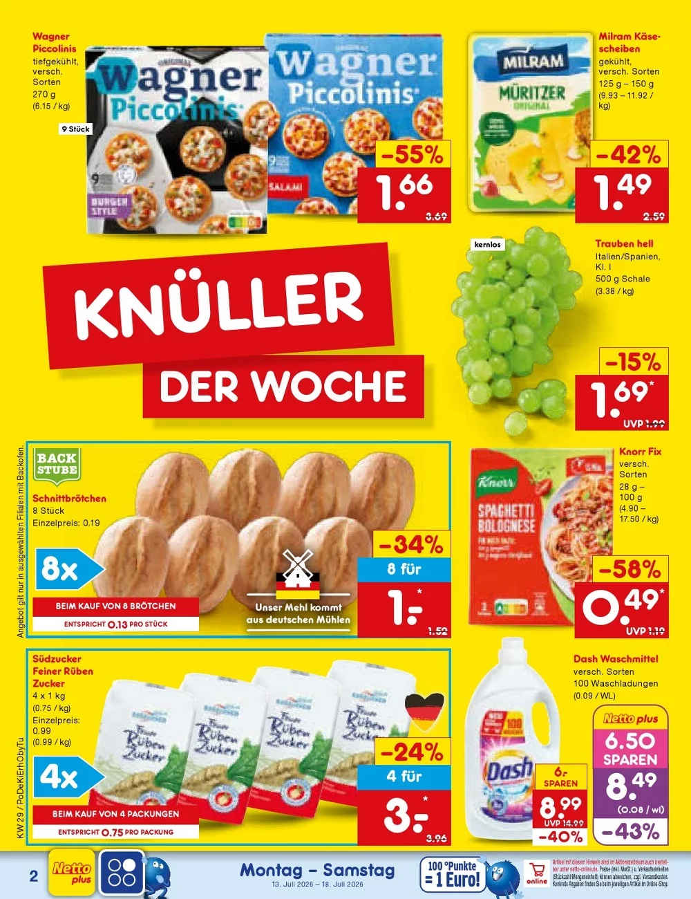 Netto Marken-Discount Prospekt 27.07.2026 | Nächste Woche Online Blättern 2 netto marken prospekt juli 13 18 2