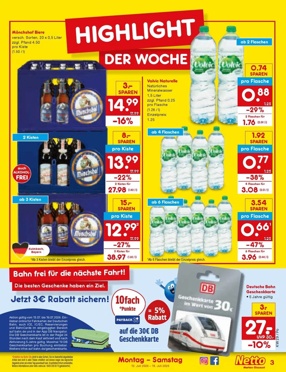 Netto Marken-Discount Prospekt 27.07.2026 | Nächste Woche Online Blättern 3 netto marken prospekt juli 13 18 3