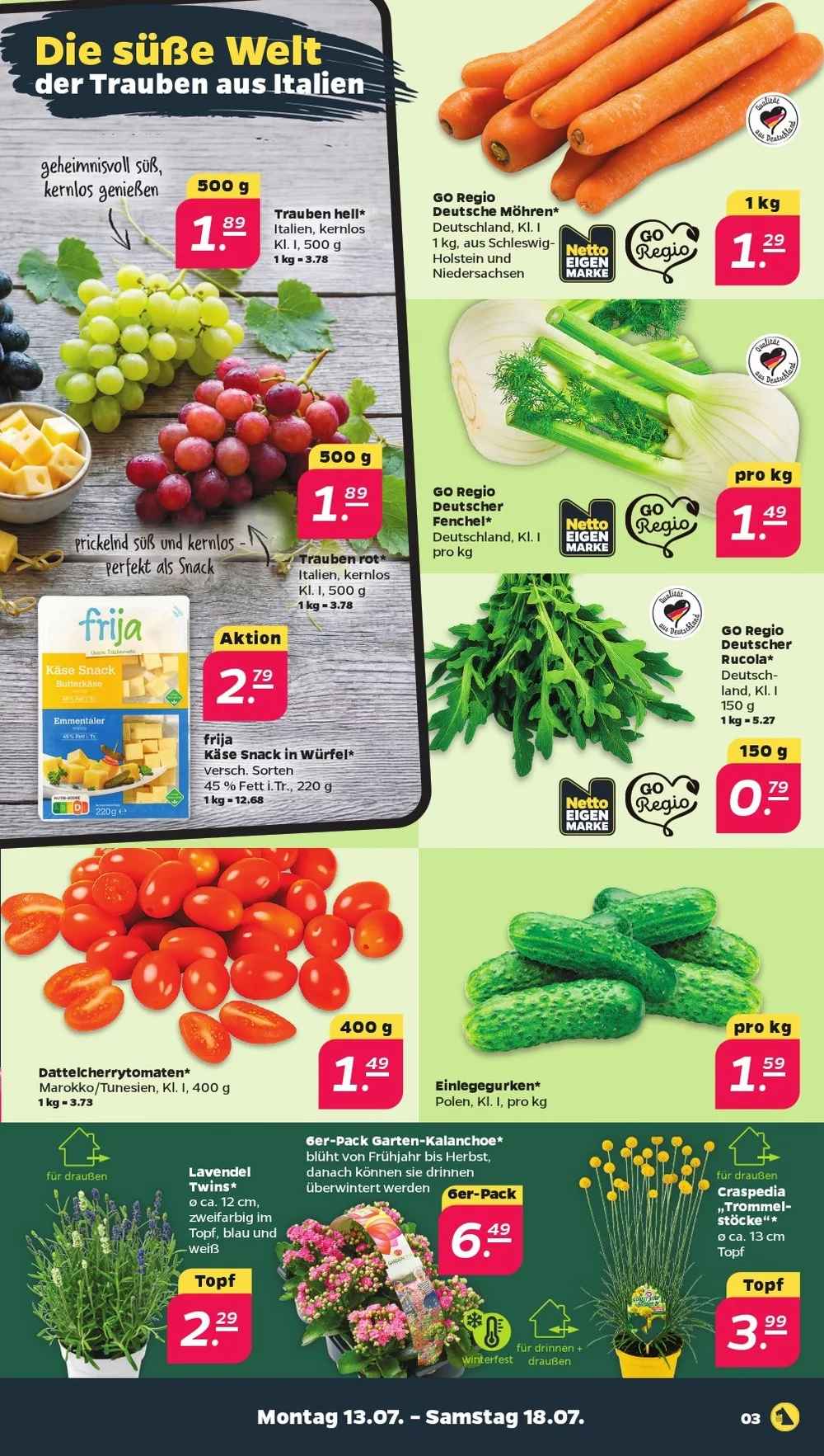 Netto Prospekt Aktuell ab 27.07.2026 | Nächste Woche Online Blättern 3 netto prospekt juli 13 18 3