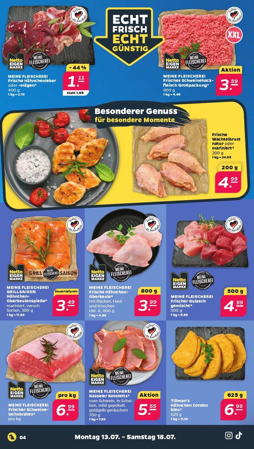 Netto Prospekt Aktuell ab 27.07.2026 | Nächste Woche Online Blättern 4 netto prospekt juli 13 18 4