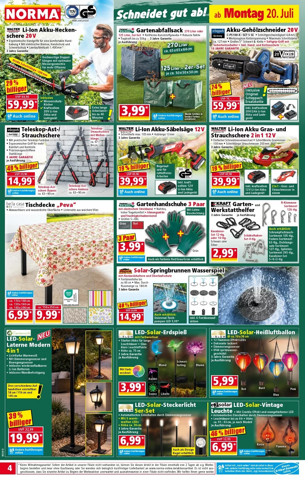 Norma Prospekt Aktuell ab 20.07.2026 | Nächste Woche Online Blättern 4 norma prospekt juli 20 26 4