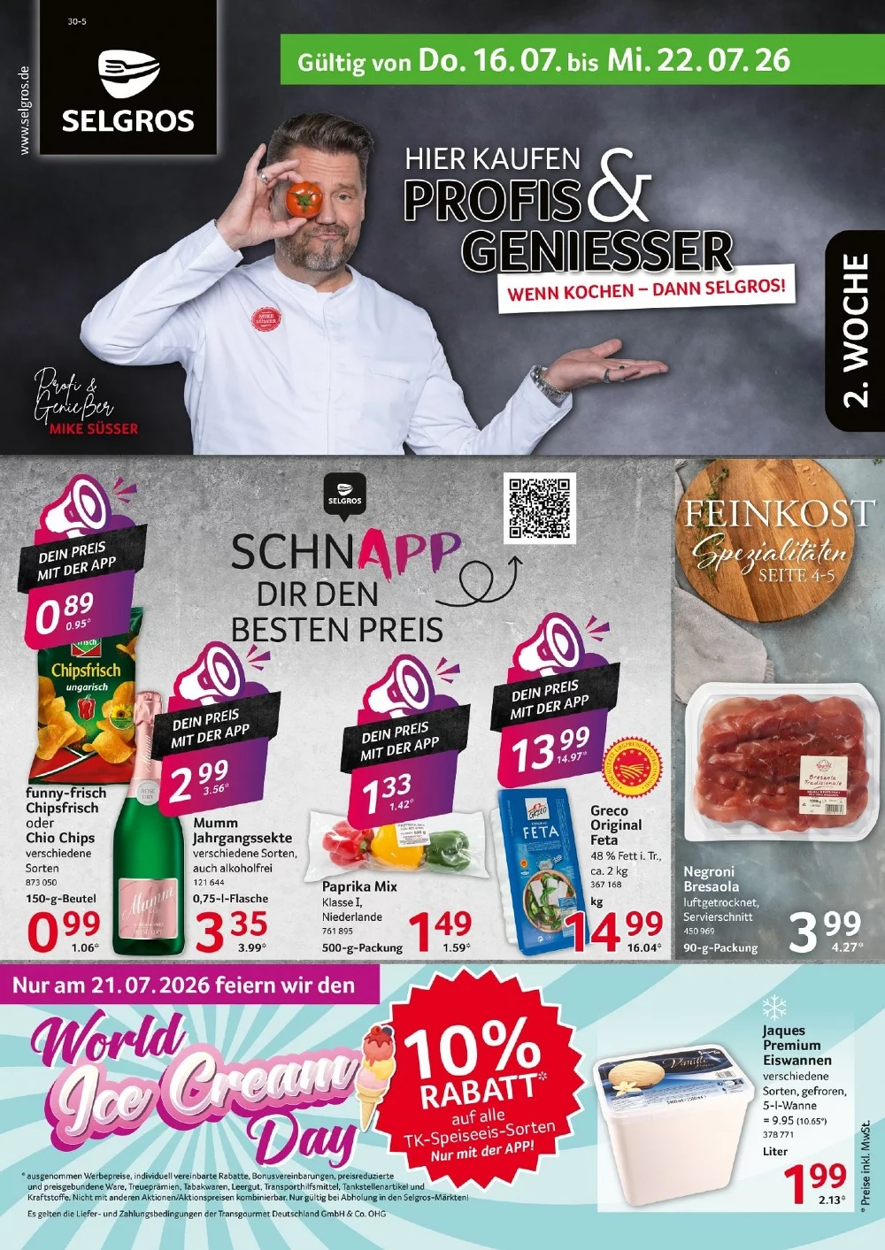Selgros Prospekt (Food) Aktuell ab 30.07.2026 | Nächste Woche Online Blättern 1 selgros prospekt kw-29