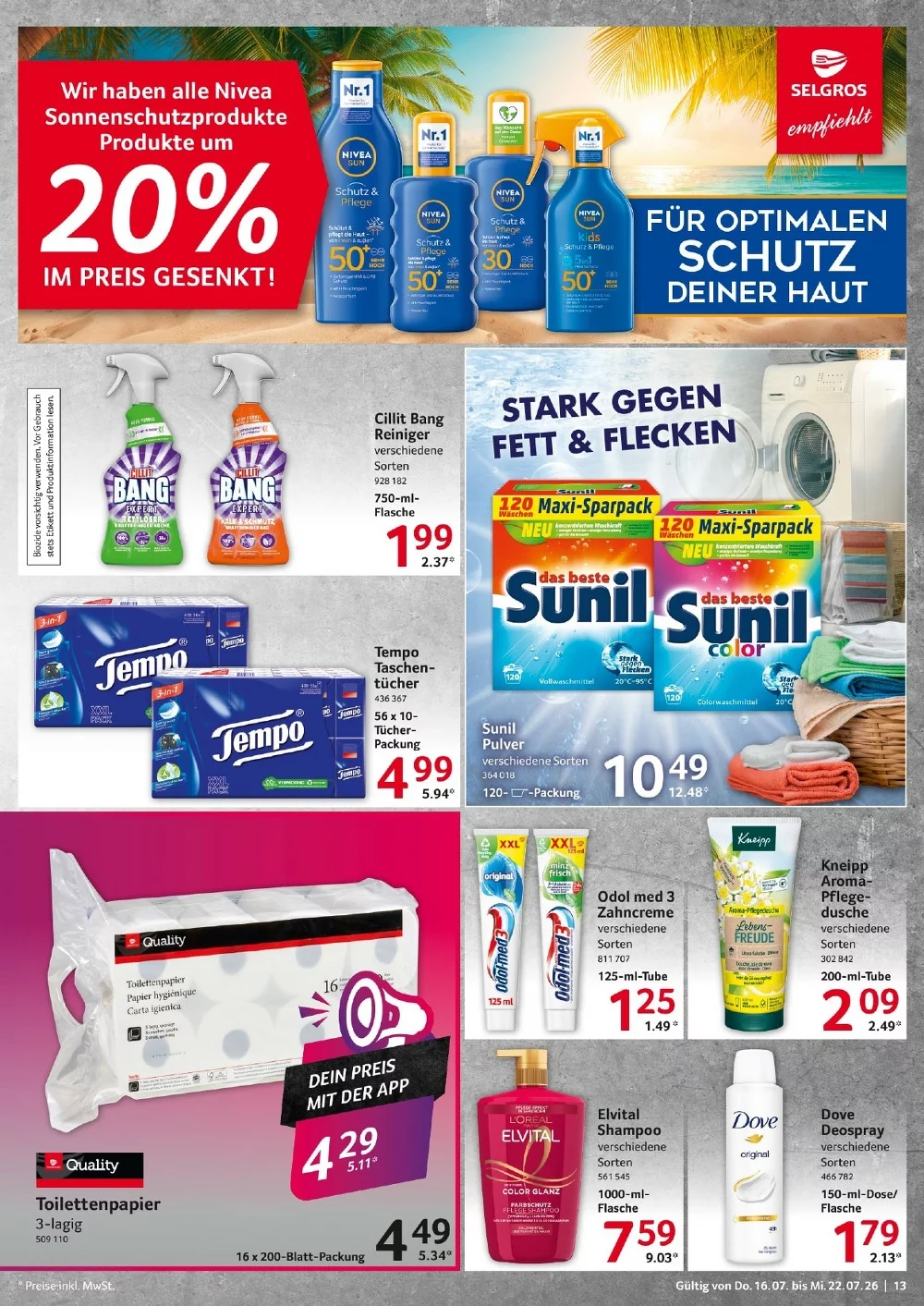 selgros food prospekt juli 16 22 13