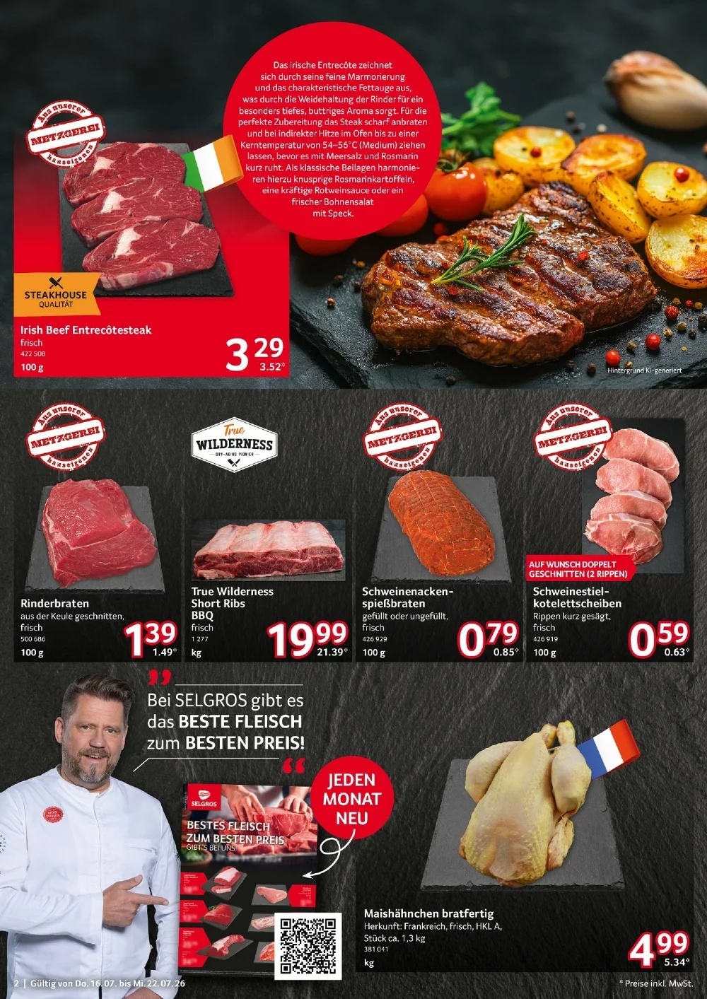 Selgros Prospekt (Food) Aktuell ab 30.07.2026 | Nächste Woche Online Blättern 2 selgros food prospekt juli 16 22 2