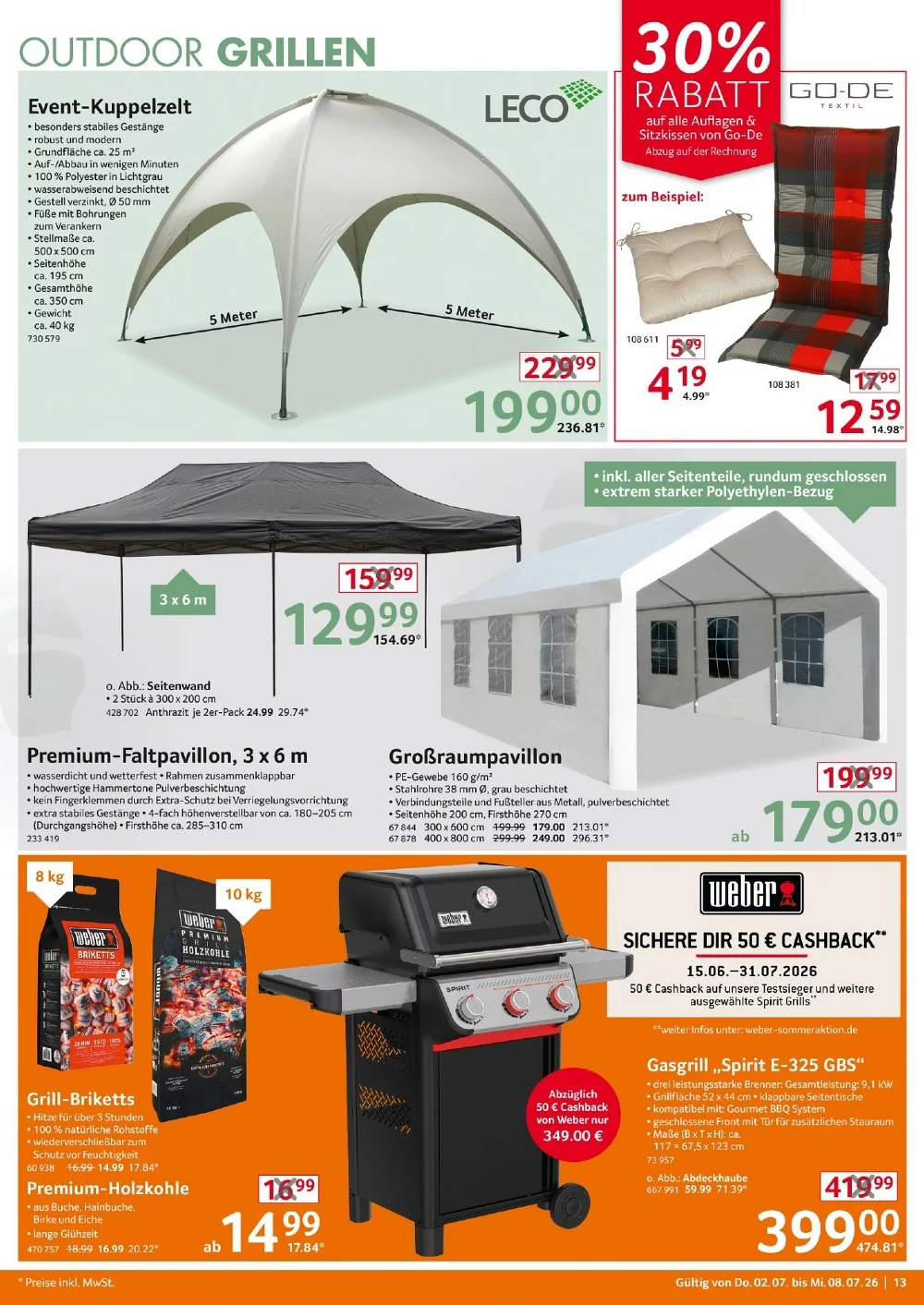 selgros nonfood prospekt juli 2 8 13