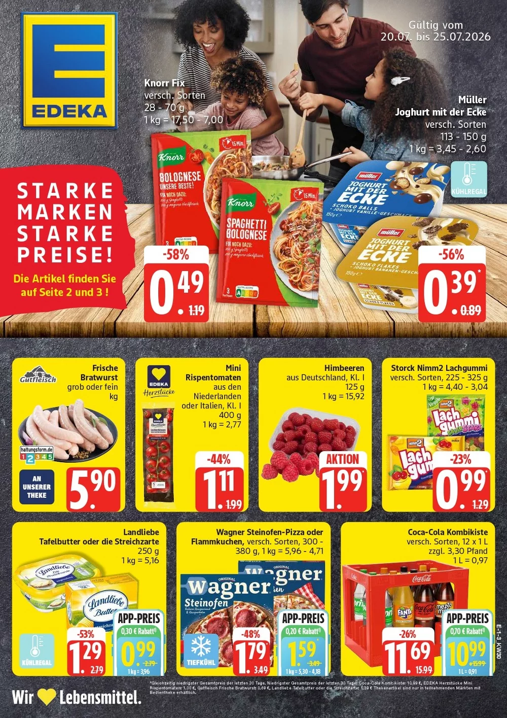 Edeka Prospekt Nord Aktuell ab 20.07.2026 | Nächste Woche Online Blättern 1 edeka nord prospekt kw-30