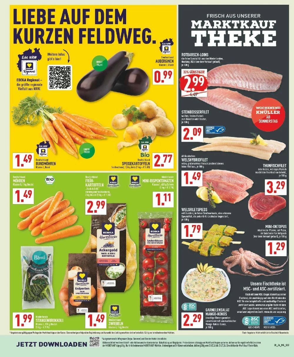 Marktkauf Prospekt Aktuell ab 20.07.2026 | Nächste Woche Online Blättern 3 Marktkauf prospekt juli 20 25 3