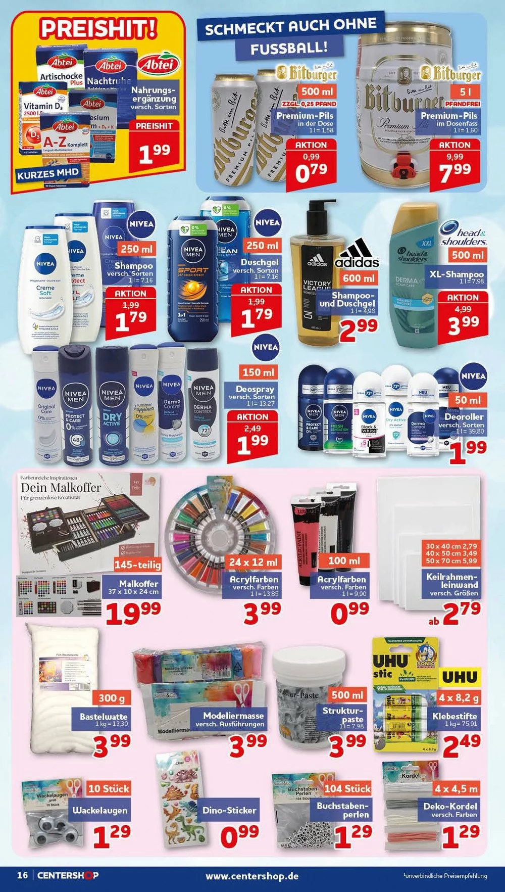 center shop prospekt juli 20 25 16