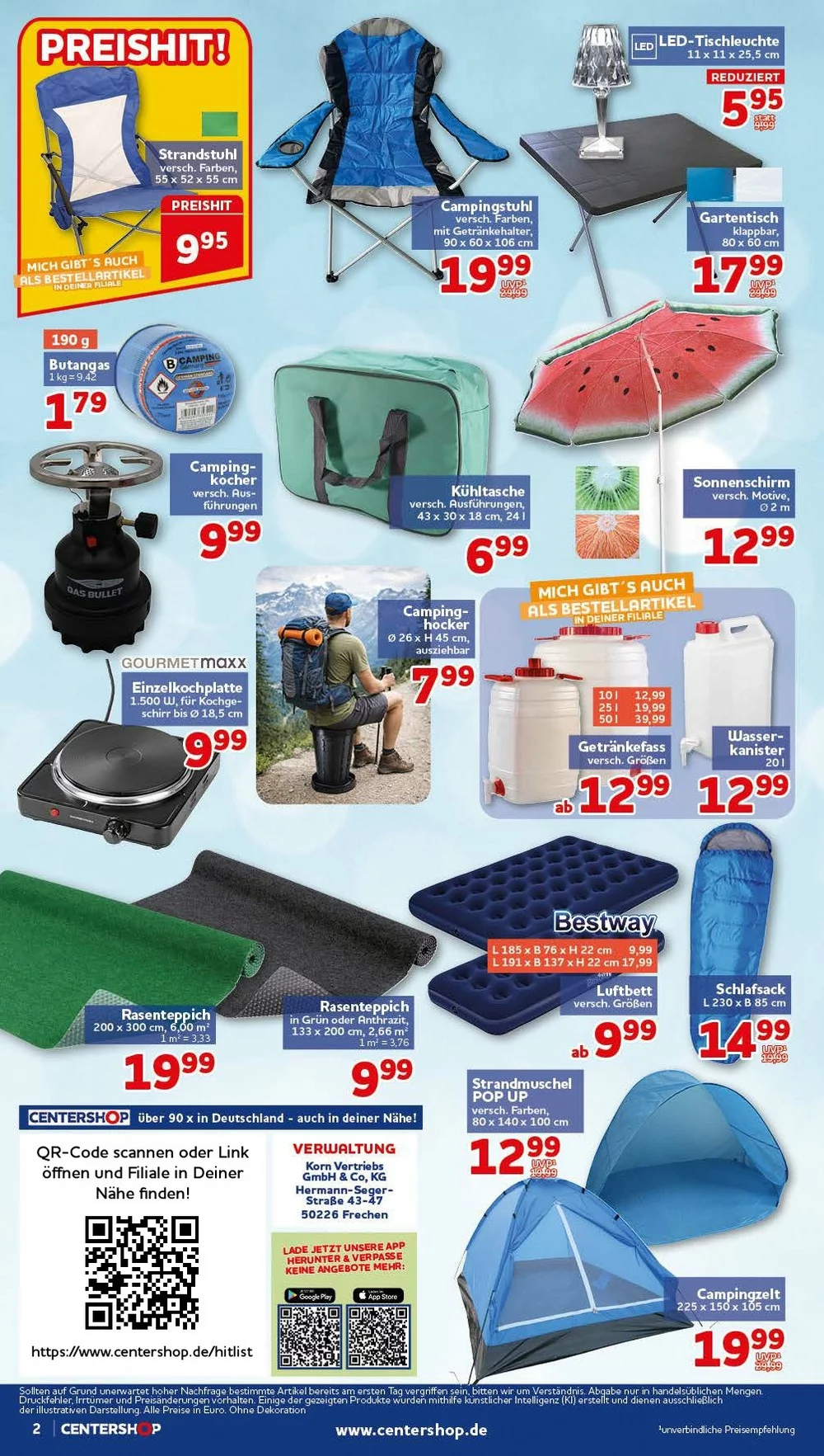Centershop Prospekt Aktuell ab 20.07.2026 | Nächste Woche Online Blättern 2 center shop prospekt juli 20 25 2