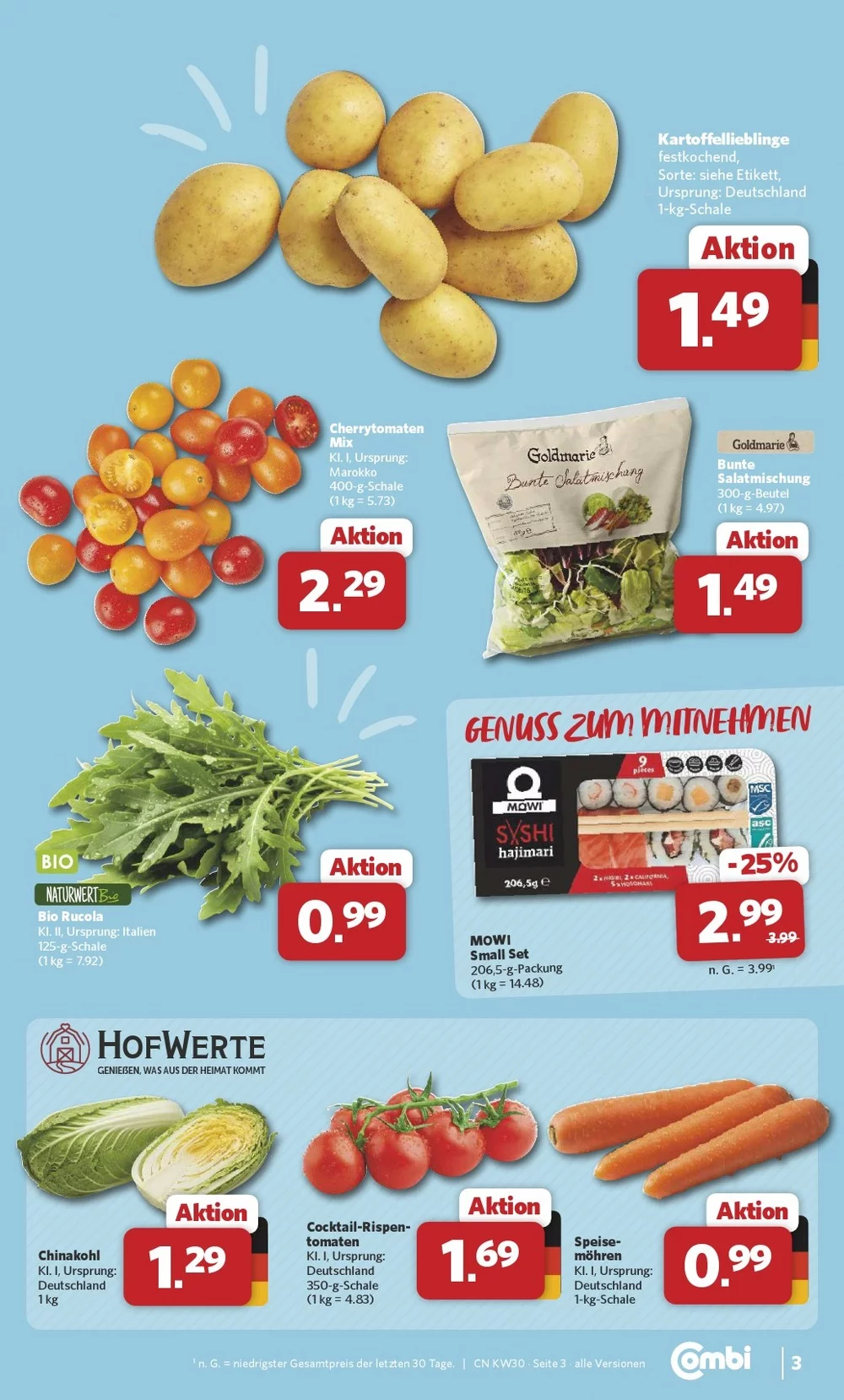Combi Prospekt Aktuell ab 20.07.2026 | Nächste Woche Online Blättern 3 combi prospekt juli 20 25 3