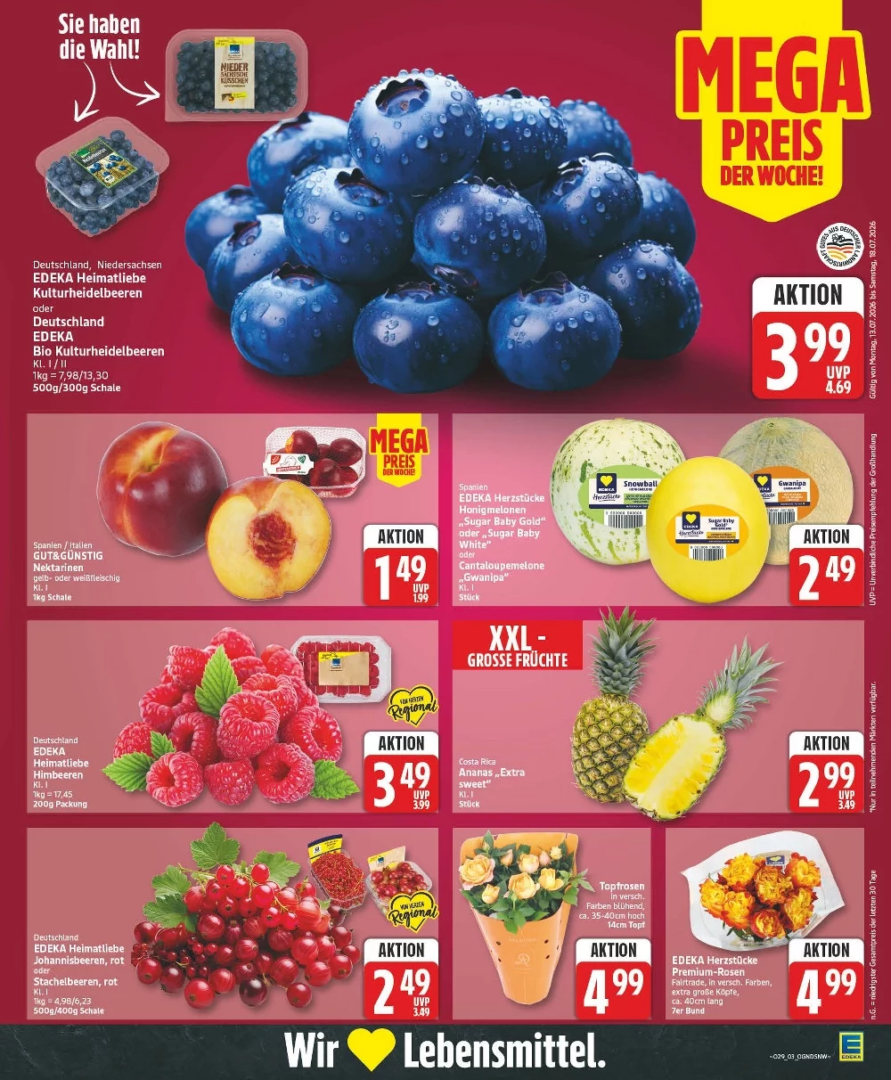 Edeka Prospekt ab 13.07.2026 | Nächste Woche Online Blättern 3 edeka prospekt juli 13 18 3