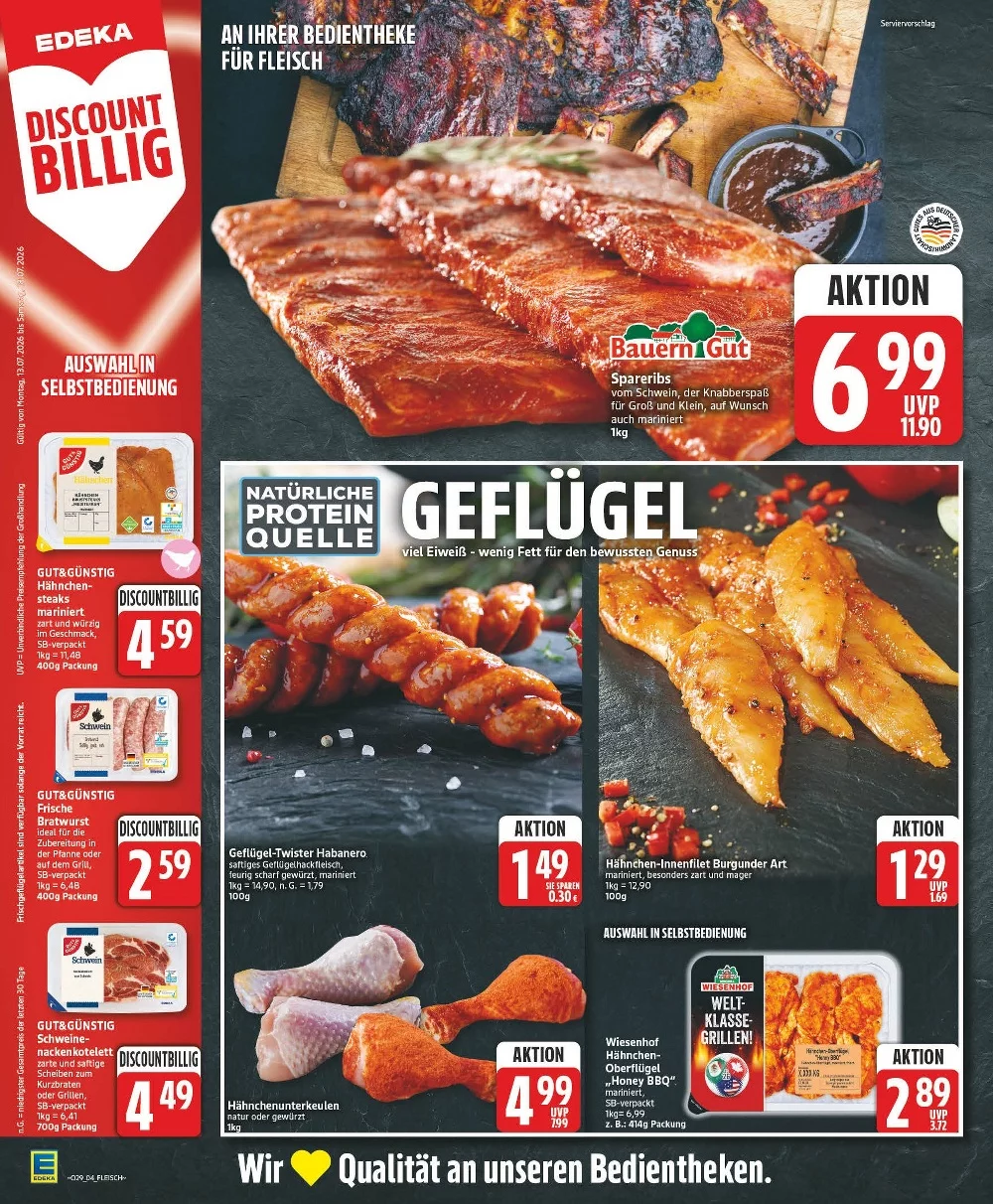 Edeka Prospekt ab 13.07.2026 | Nächste Woche Online Blättern 4 edeka prospekt juli 13 18 4