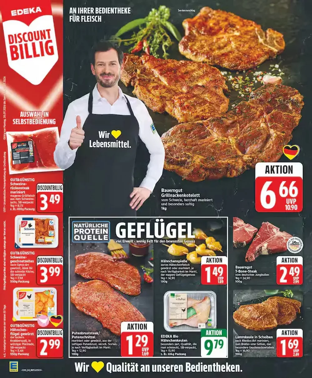 Edeka Prospekt Aktuell ab 20.07.2026 | Nächste Woche Online Blättern 4 edeka prospekt juli 20 25 4