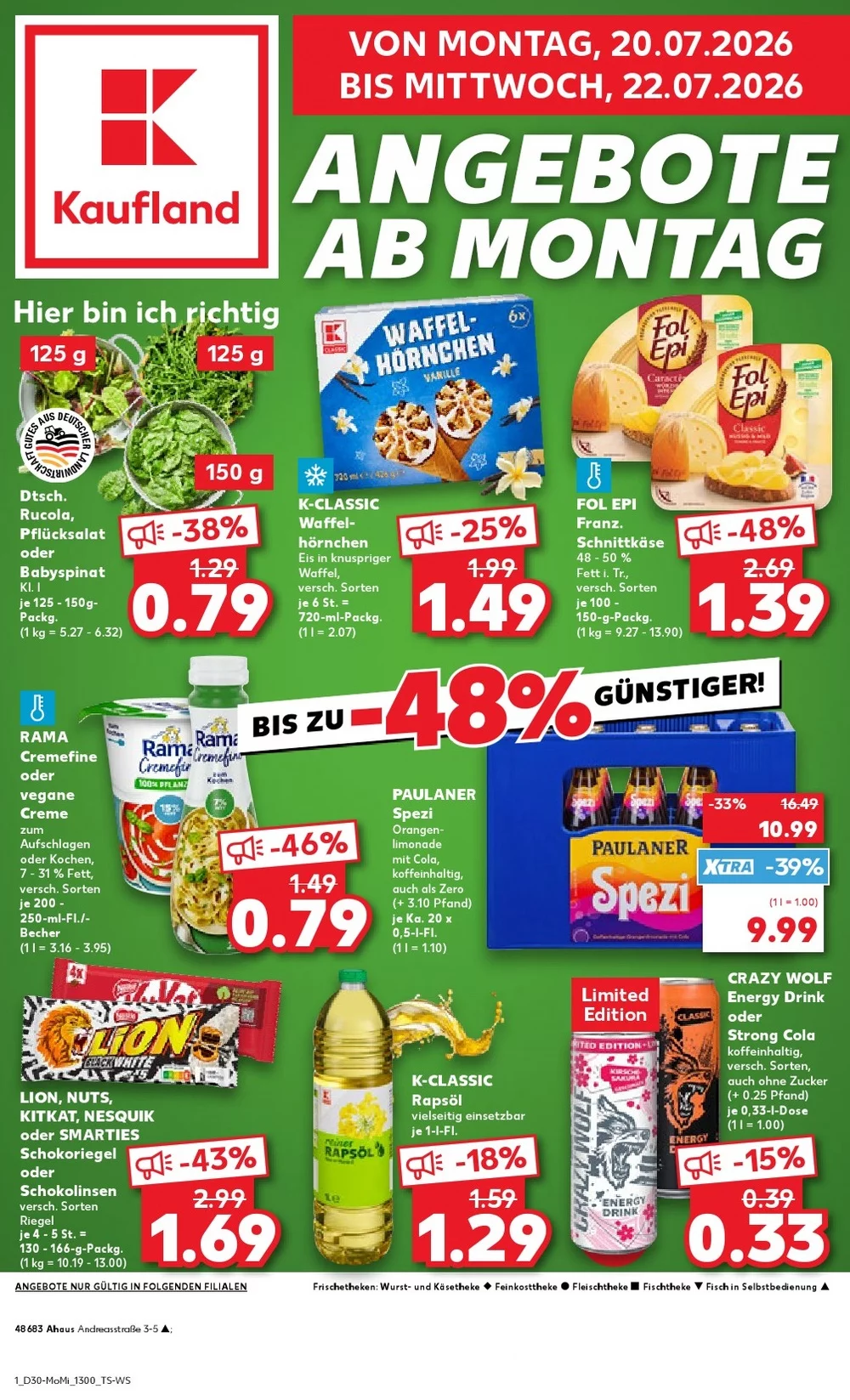 Kaufland Prospekt Wochenstart Aktuell ab 20.07.2026 | Nächste Woche Online Blättern 1 kaufland prospekt kw-30