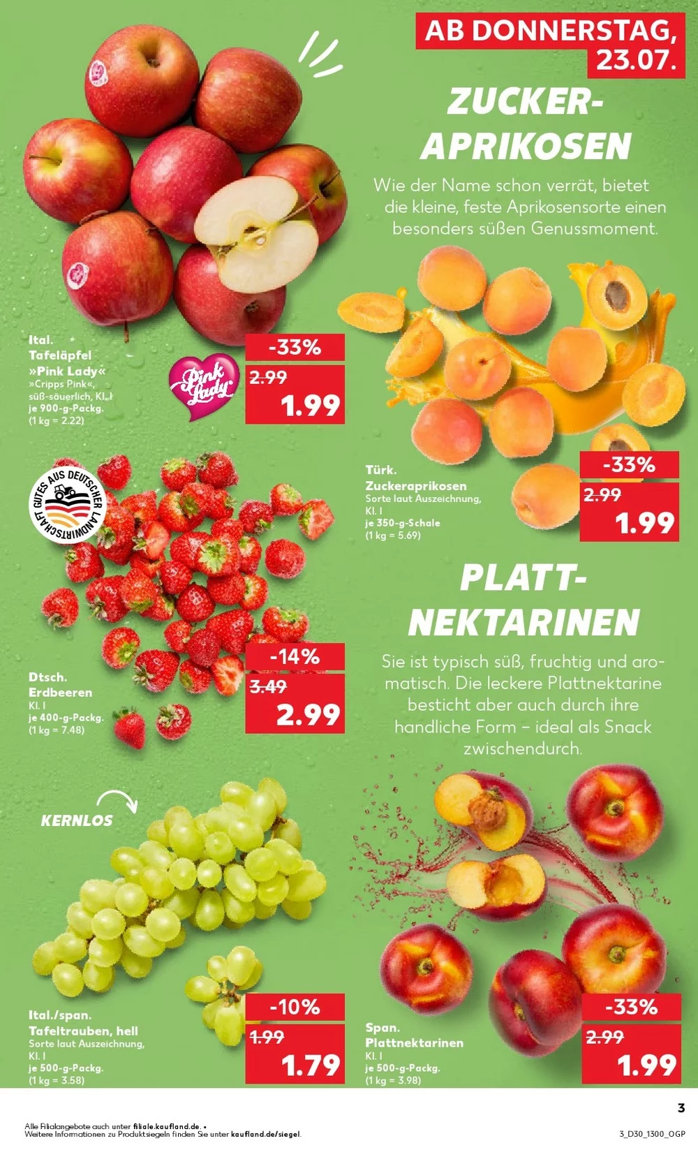 Kaufland Prospekt Aktuell ab 23.07.2026 | Nächste Woche Online Blättern 3 kaufland prospekt juli 23 29 3