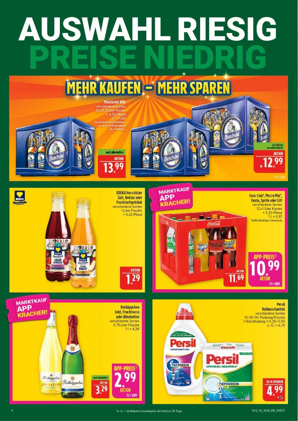 Marktkauf Prospekt Nord Aktuell ab 20.07.2026 | Nächste Woche Online Blättern 4 marktkrauf hof prospekt juli 20 25 4
