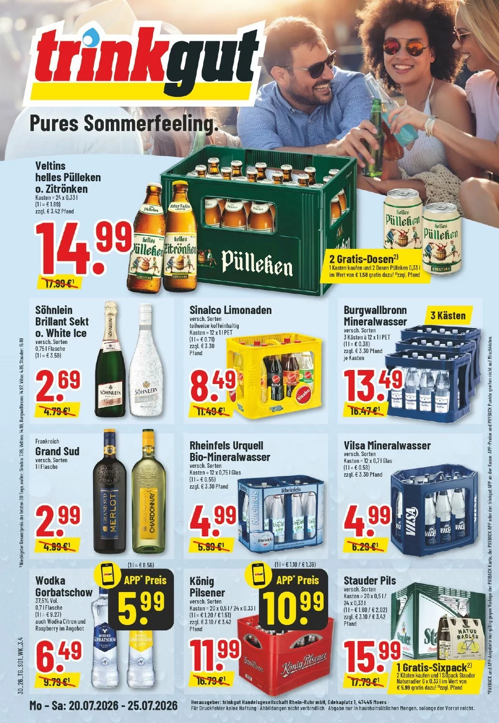 Trinkgut Prospekt Aktuell ab 20.07.2026 | Nächste Woche Online Blättern 1 trinkgut prospekt kw-30