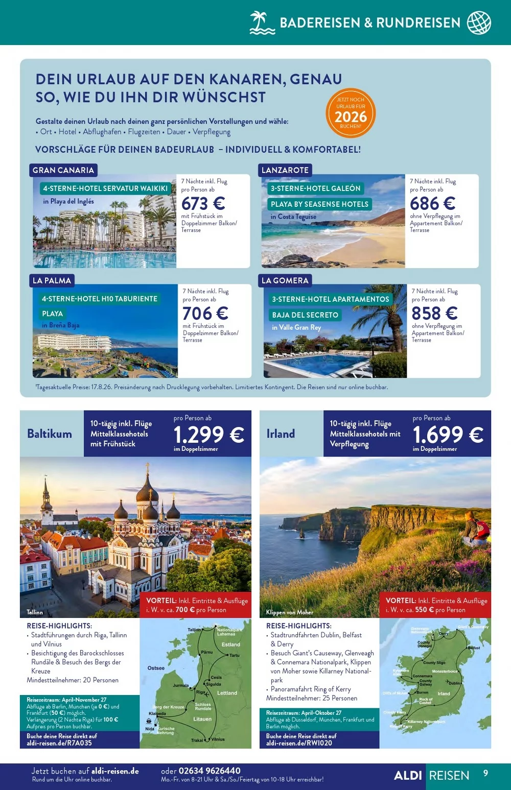 ALDI SUeD ALDI Reisemagazin September 2026 9