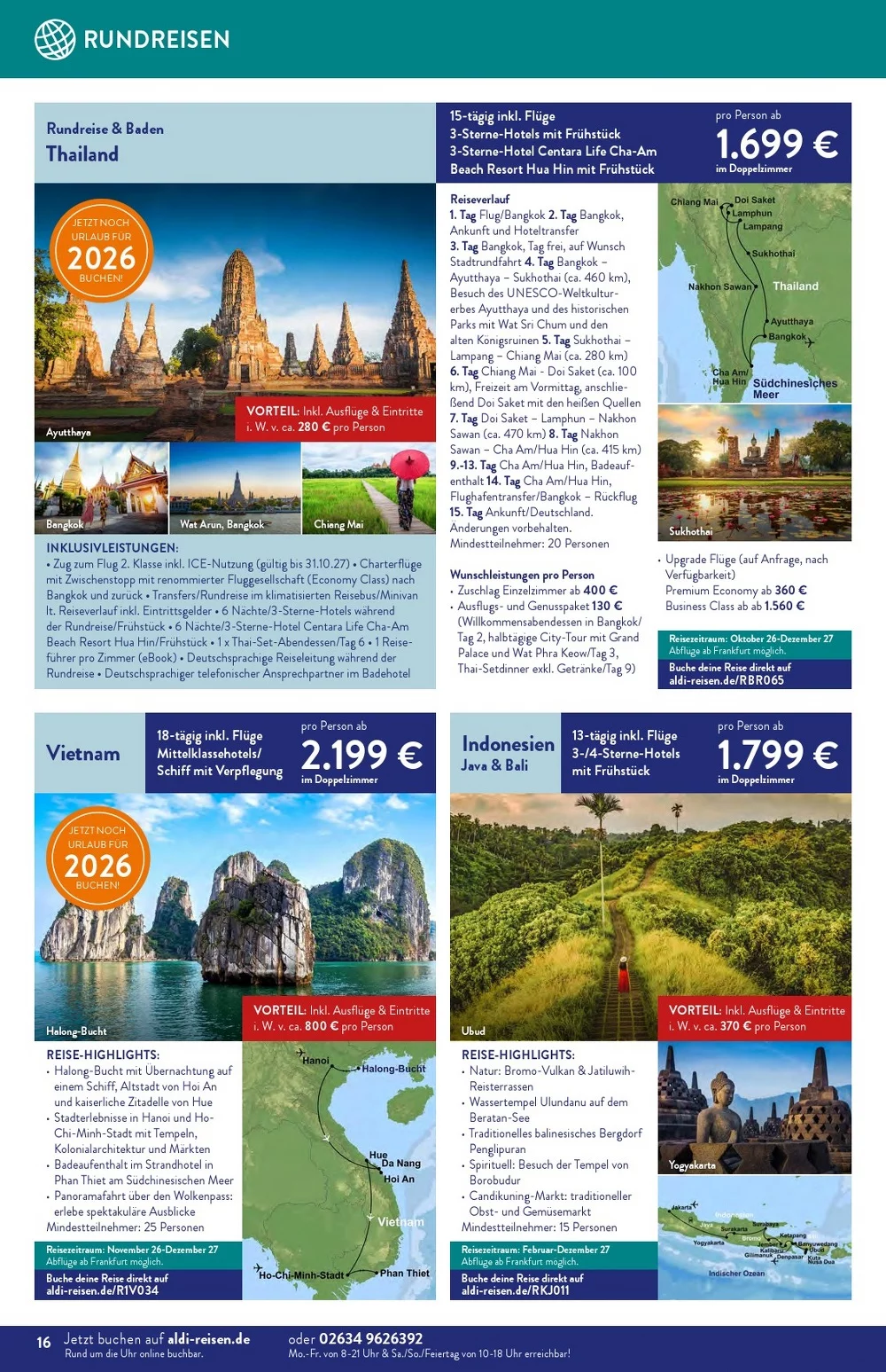 Aldi nord reisen september 16