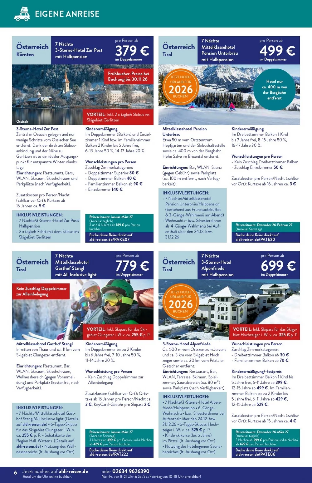 Aldi nord reisen september 6