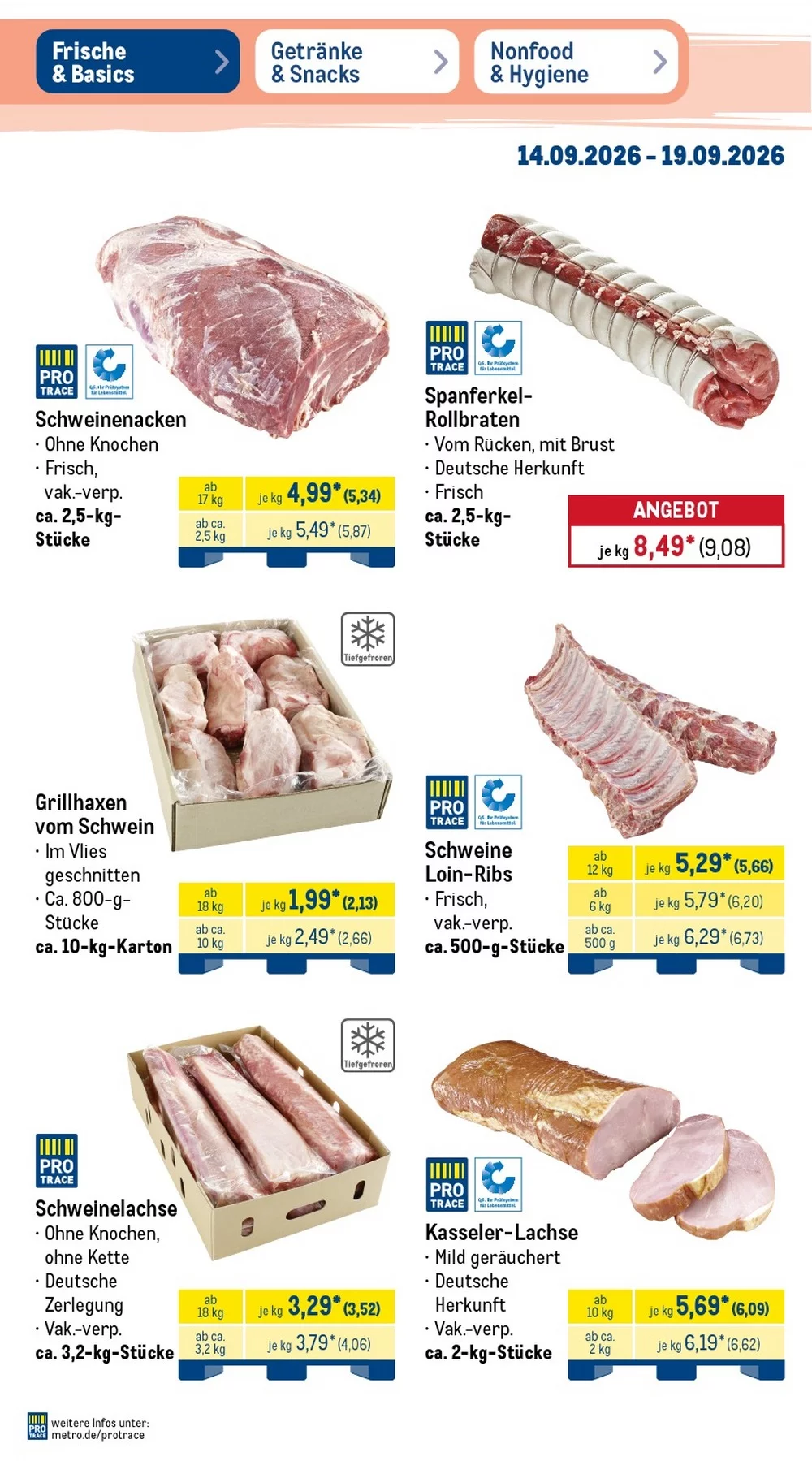 Metro Prospekt Food Aktuell ab 14.09.2026 | Nächste Woche Online Blättern 4 METRO prospekt september 14 19 4